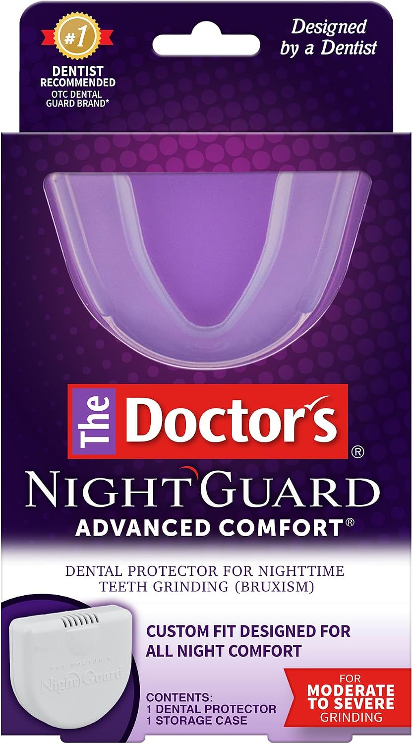 The Doctor's NightGuard, Mouth Guard for Grinding Teeth, Dental Guard for Bruxism, Night Guard for Teeth, 1 Pack