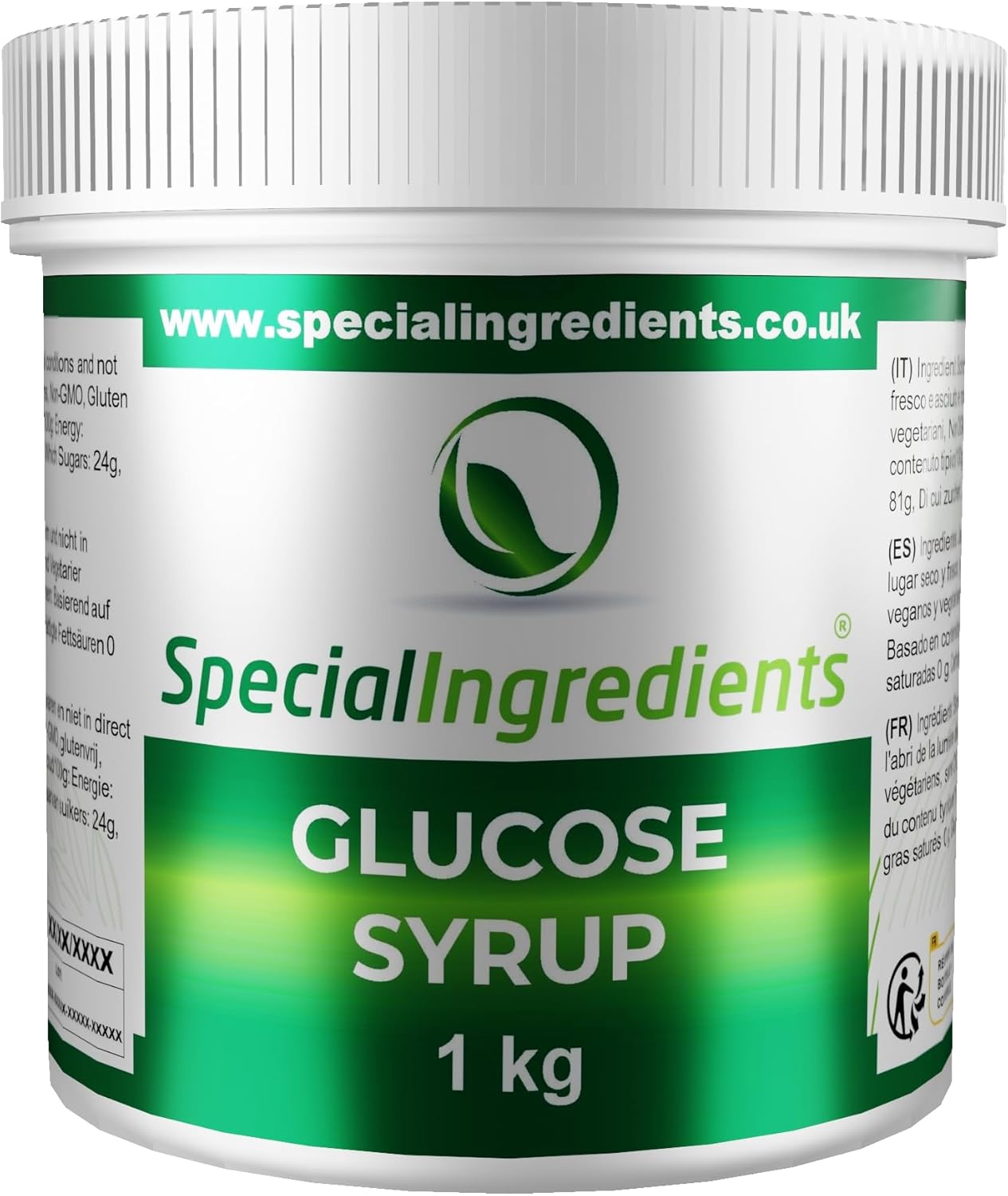 Special Ingredients Glucose Syrup 1kg Premium Quality Non-GMO, Gluten Free – Recyclable Container
