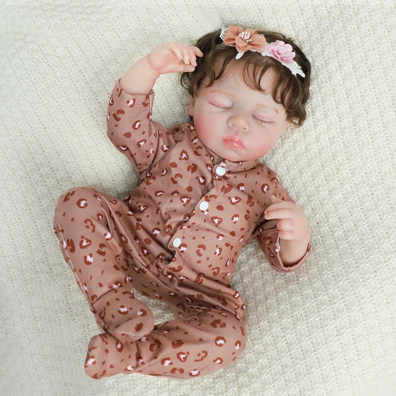 Reborn Baby Doll - 20 Inch Realistic Baby Doll Girl with Vinyl Head, Soft Cloth Body, Vinyl Limbs - Perfect Lifelike Baby Dolls Gift for Kids 3+