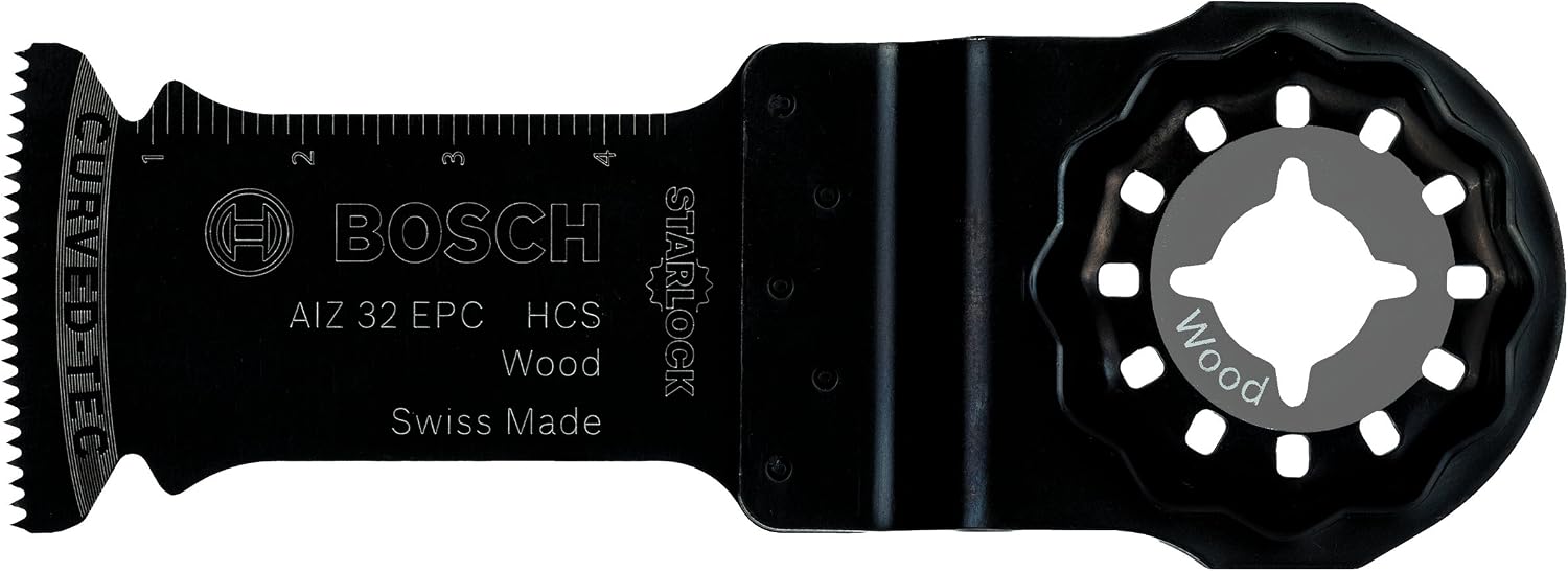 Bosch Professional 5x HCS Plunge Cutting Saw Blade AIZ 32 EPC Wood (for Softwood, 50 x 32 mm, Accessory Multitool)
