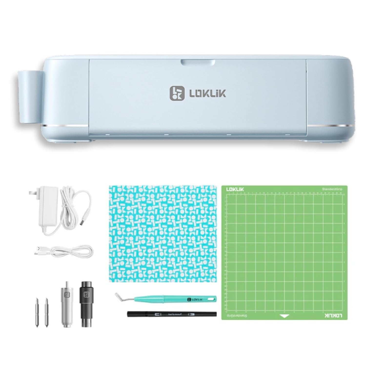 LOKLIK iCraft Die Cutting Machine - Vinyl Cutter - Bubble Blue