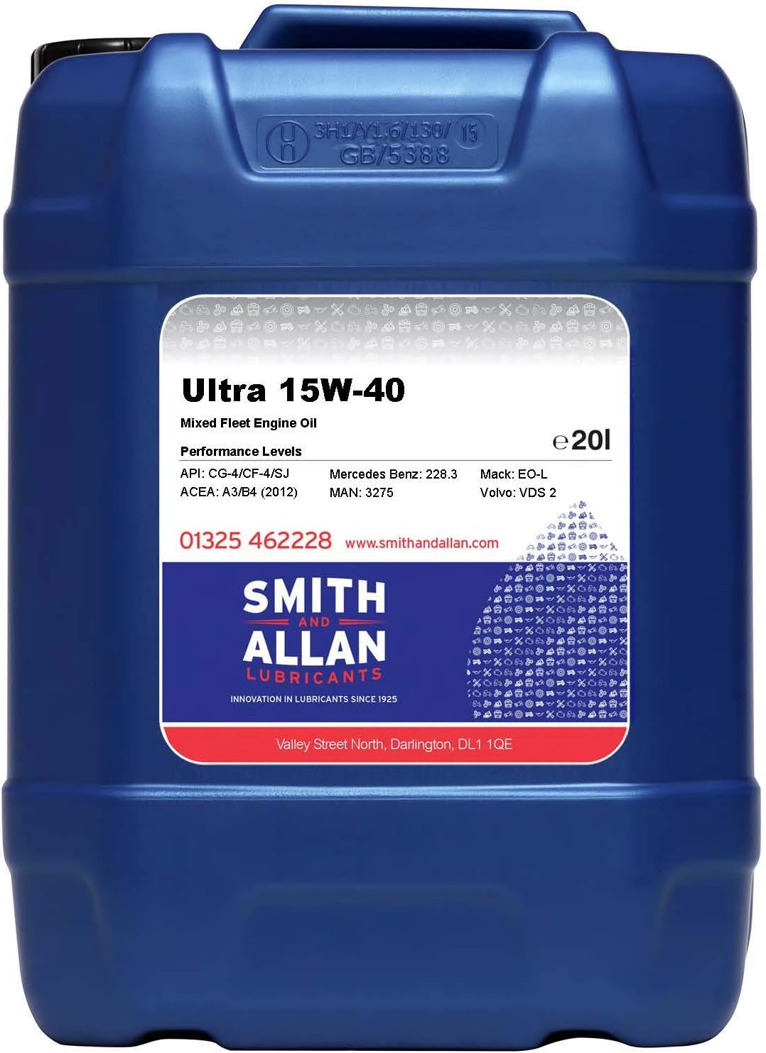 Ultra 15W-40 Engine Oil Petrol & Diesel Mixed Fleet 20 Litre 20L