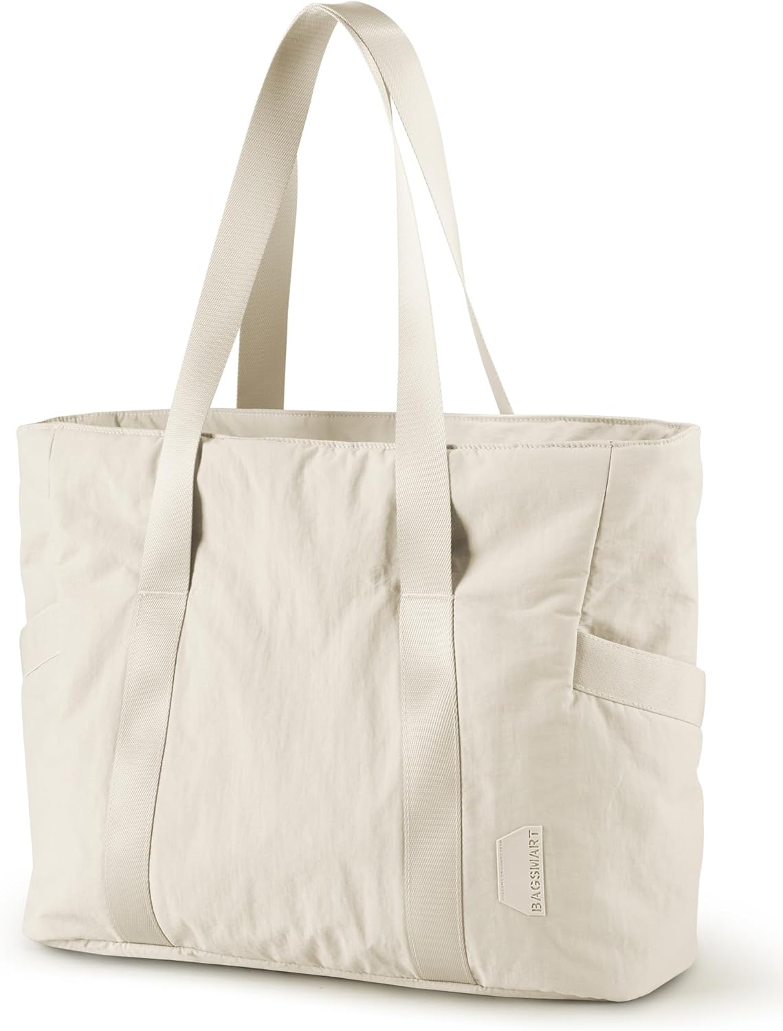 BAGSMART Tote Bag for Women with Zipper, Gym tote with Compartments, Work Tote Nurse Dance Yoga Bag for Travel