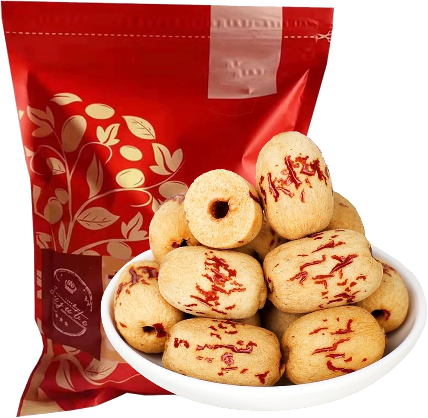 seedless Dried red Dates,Coreless Peeled Dried red Dates 500g,Sweet Dried Jujube Fruit for Snacking, Brewing Tea, Soup, Baking, Oatmeal