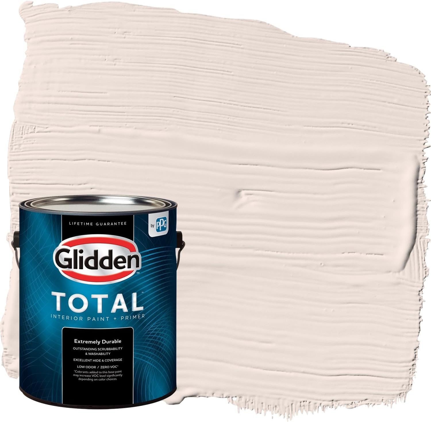 Glidden Total Interior Wall Paint & Primer All-in-One, Touchable/Beige, Eggshell, 1 Gallon