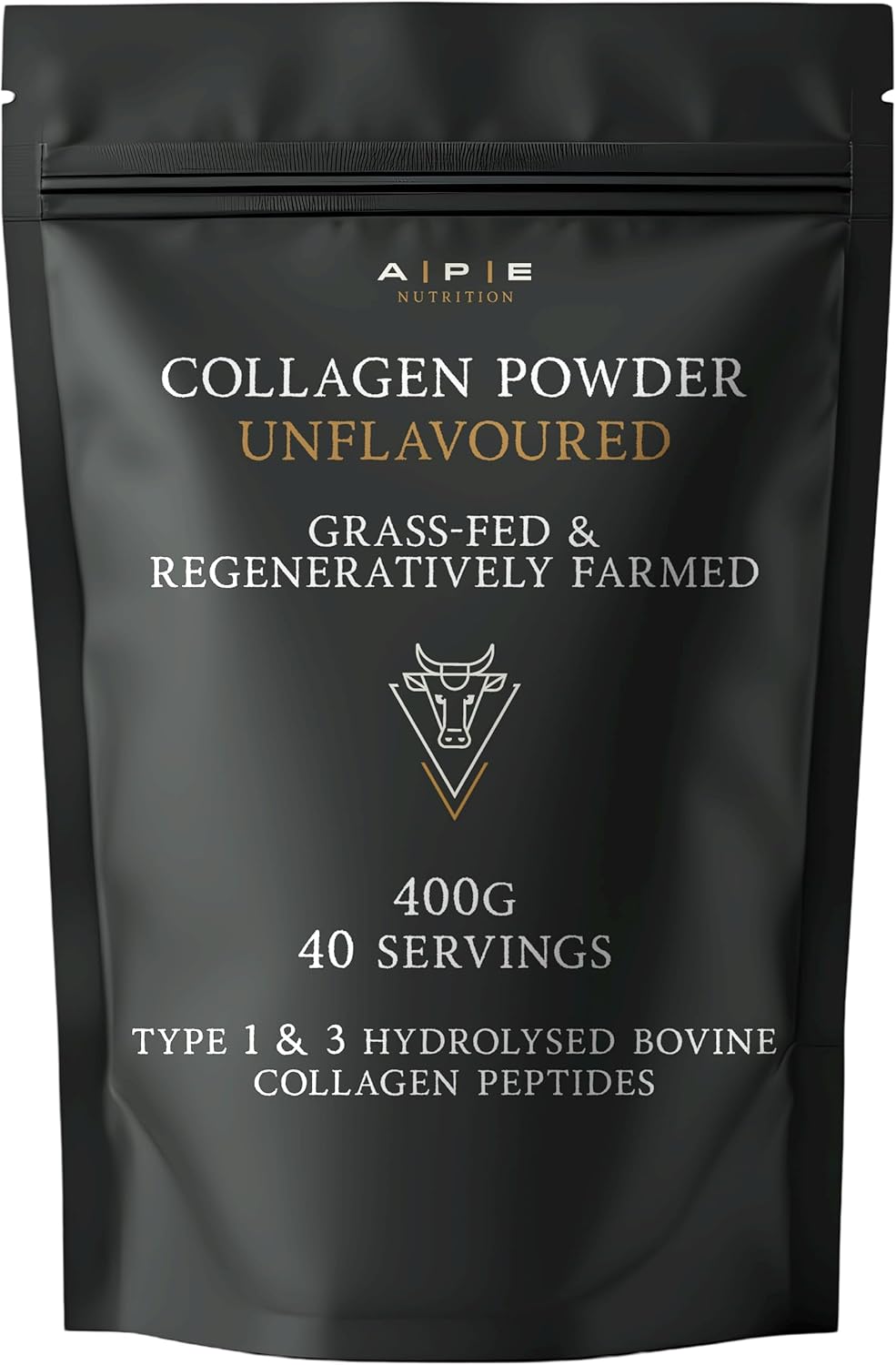 APE Nutrition Collagen Powder Peptides 400g | Grass-Fed Bovine, Unflavoured