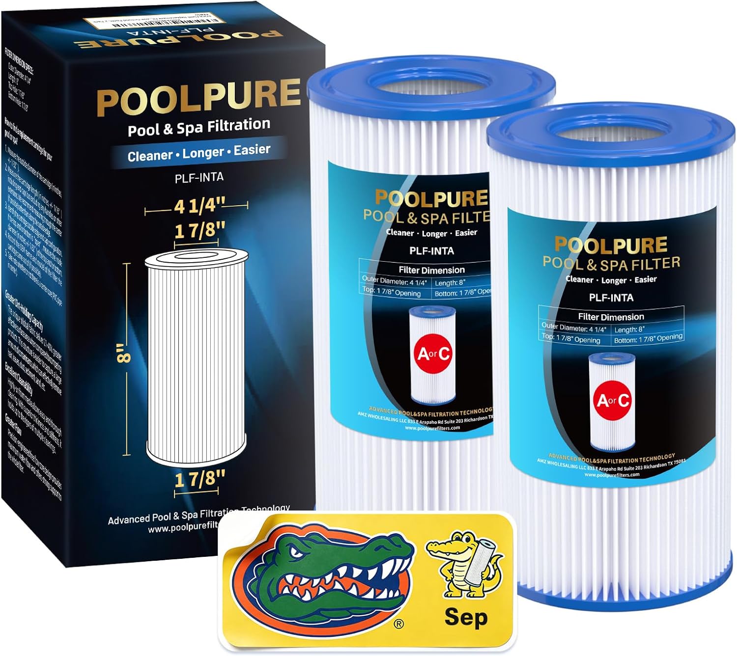 POOLPURE Type A or C/III Pool Filter Replaces Intex 29000E/59900E/#29003E