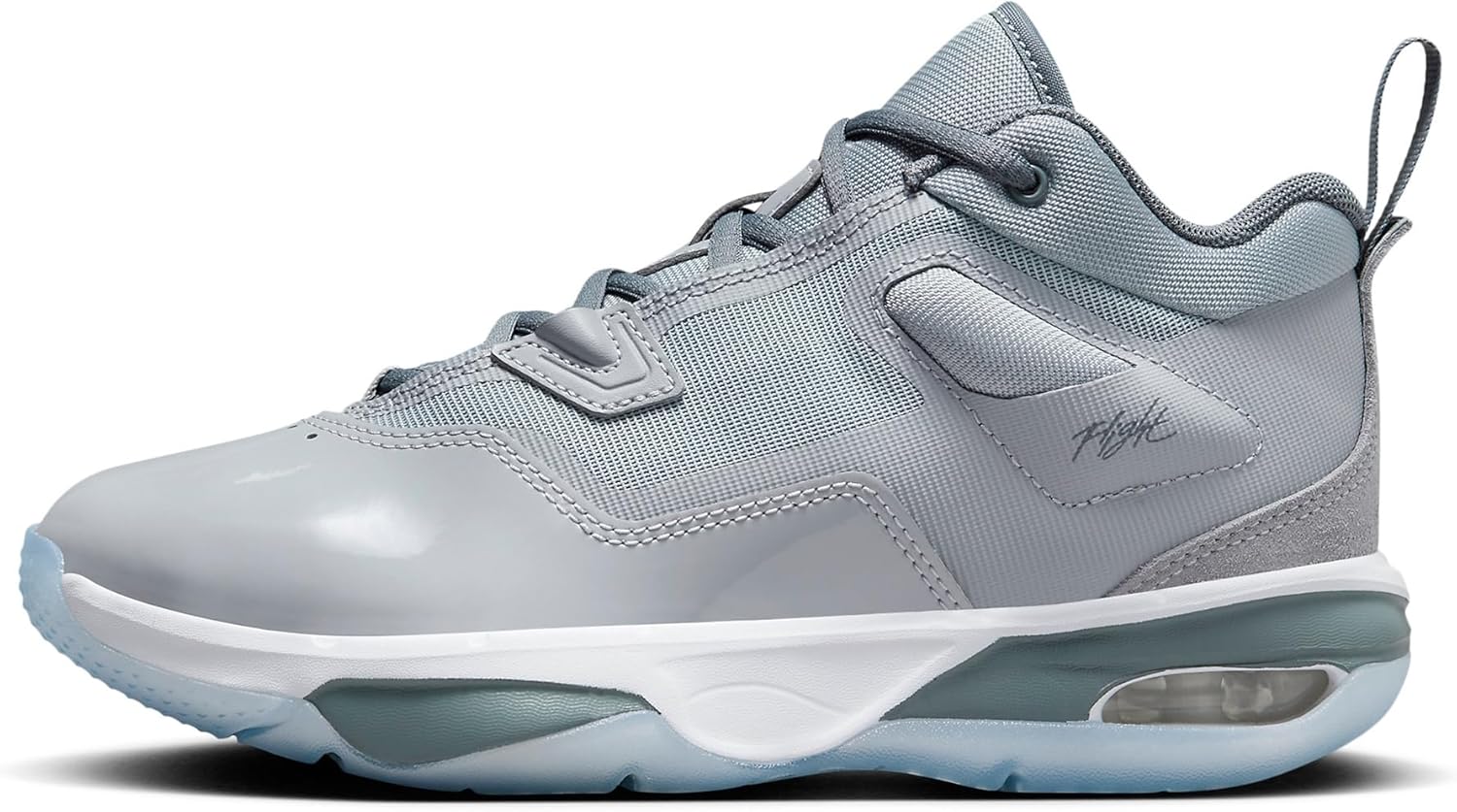 NIKE Jordan Stay Loyal 3 Big Kids' Shoes (FB9922-012, Wolf Grey/White/Cool Grey) Size 6