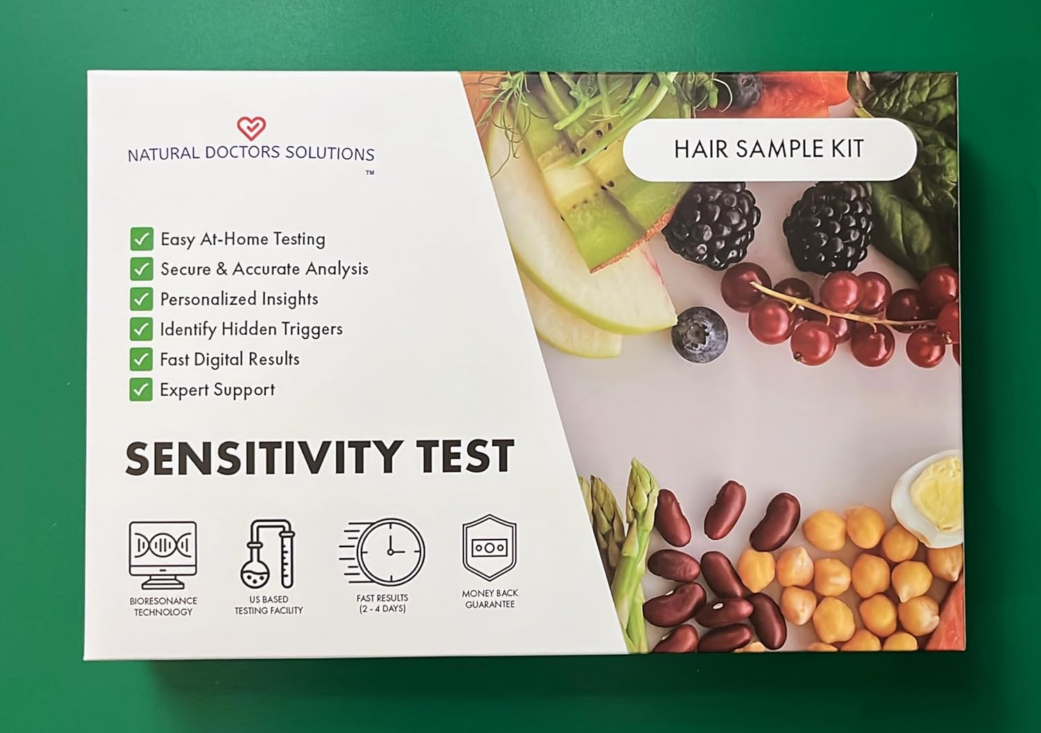 Premium Food Sensitivity Test Kit 1250 Food Items, at-Home Collection