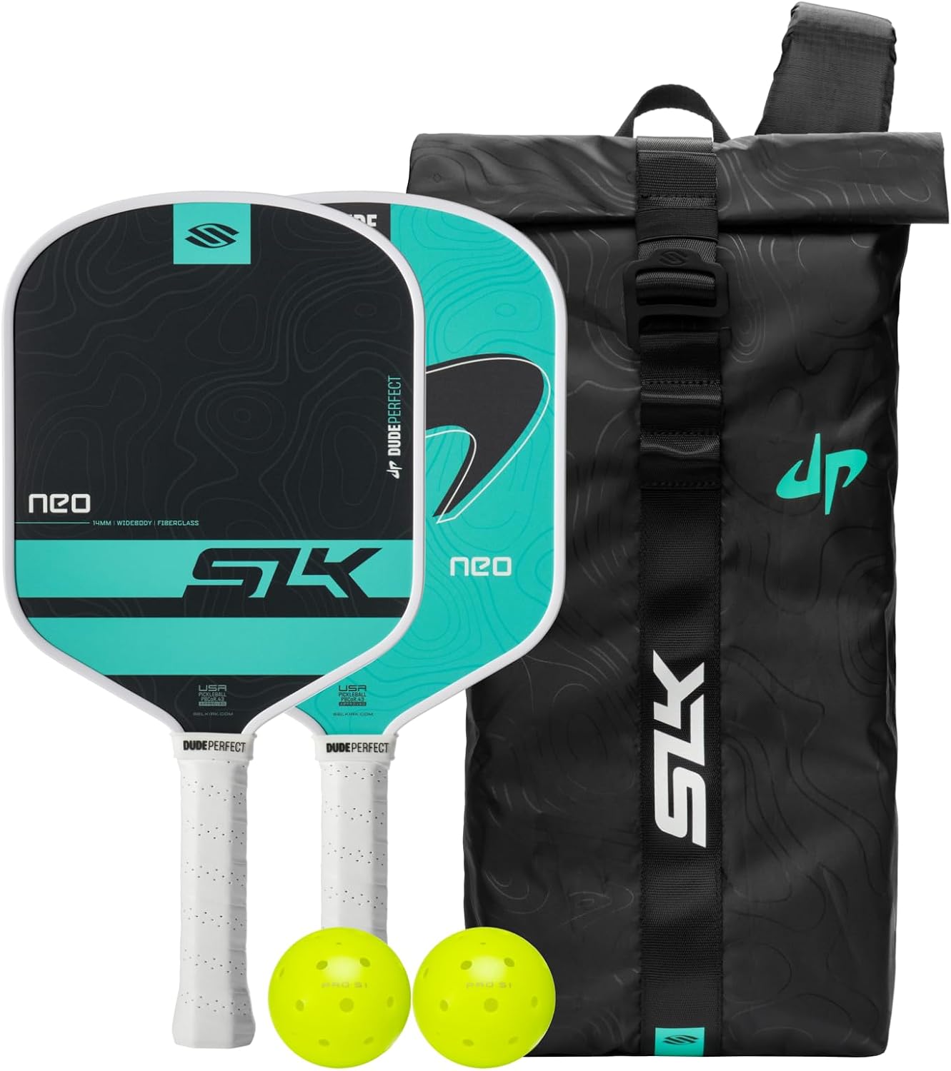 Selkirk Sport SLK Neo Pickleball Paddles Set of 2 + Pickleballs + Sling Bag