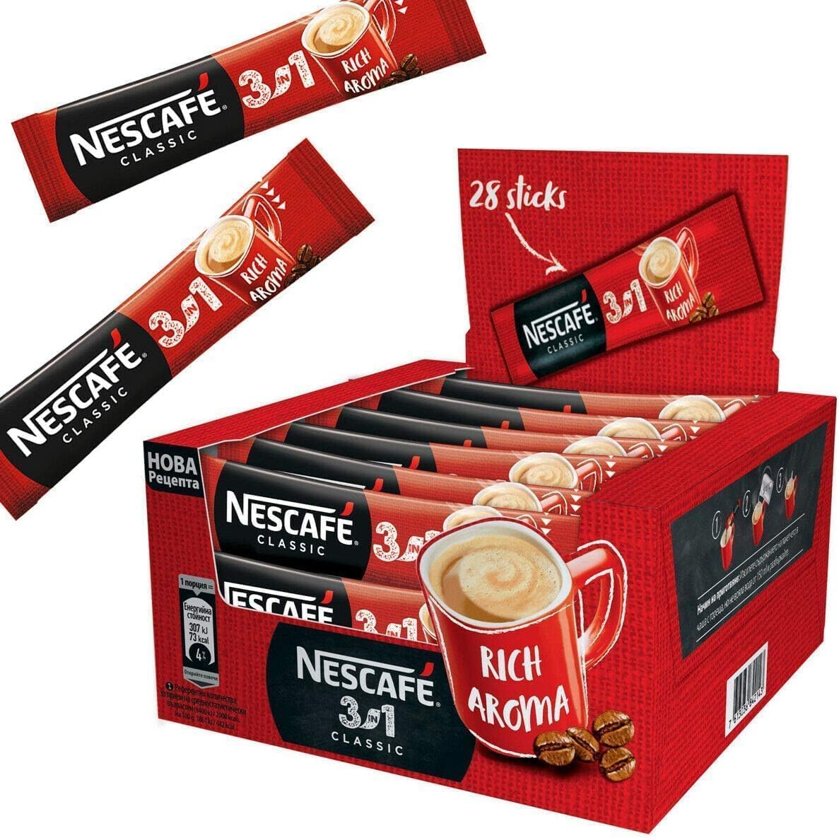 Wowboxme Coffee Single Serve Portions (3 in 1 180 Sachets)