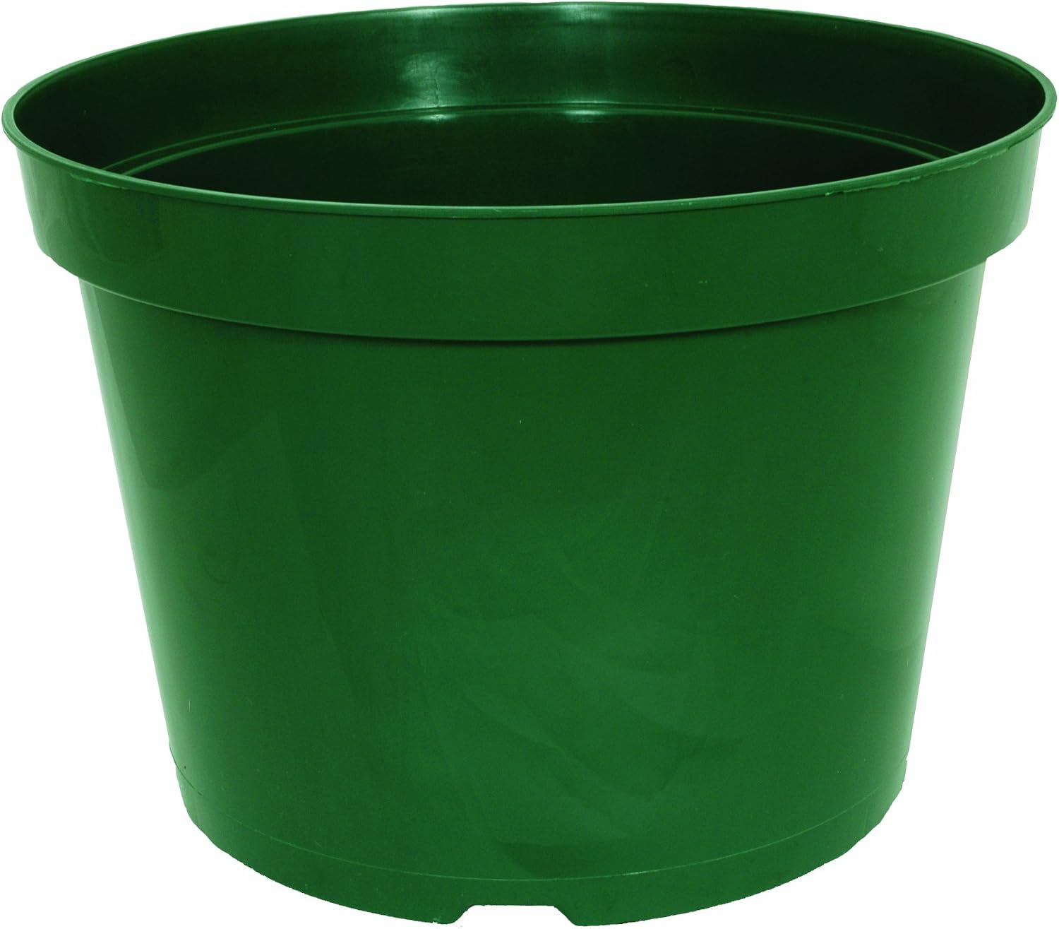 The HC Companies 4-Inch Round Plastic Grower Pot 4"x4"x3.5" in Green Color