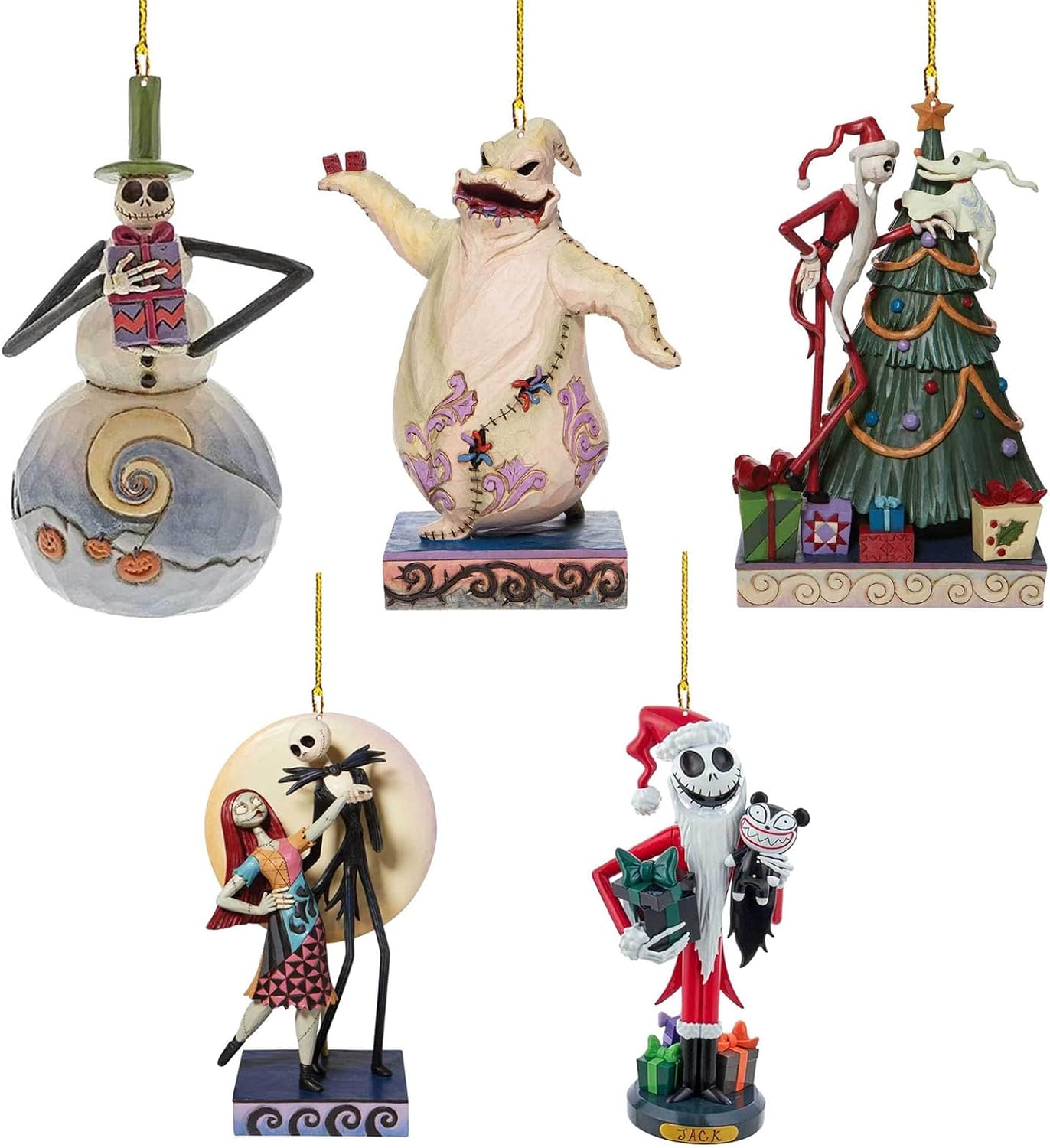 Christmas Ornament Decorations, 5PCS Stocking Cap Funny Santa Ornament Decorative Xmas Decor Ornaments
