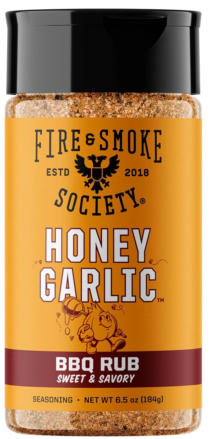 Fire & Smoke Society Honey Garlic BBQ Rub | BBBQ Seasoning | M 6.5 oz
