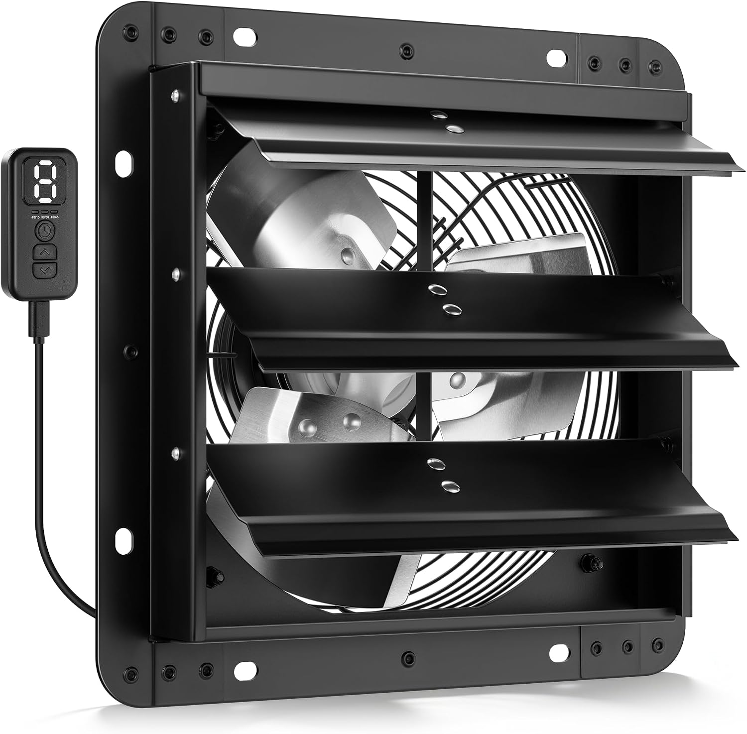 VIVOHOME 250mm Shutter Exhaust Fan with EC Motor 10 Adjustable Speeds