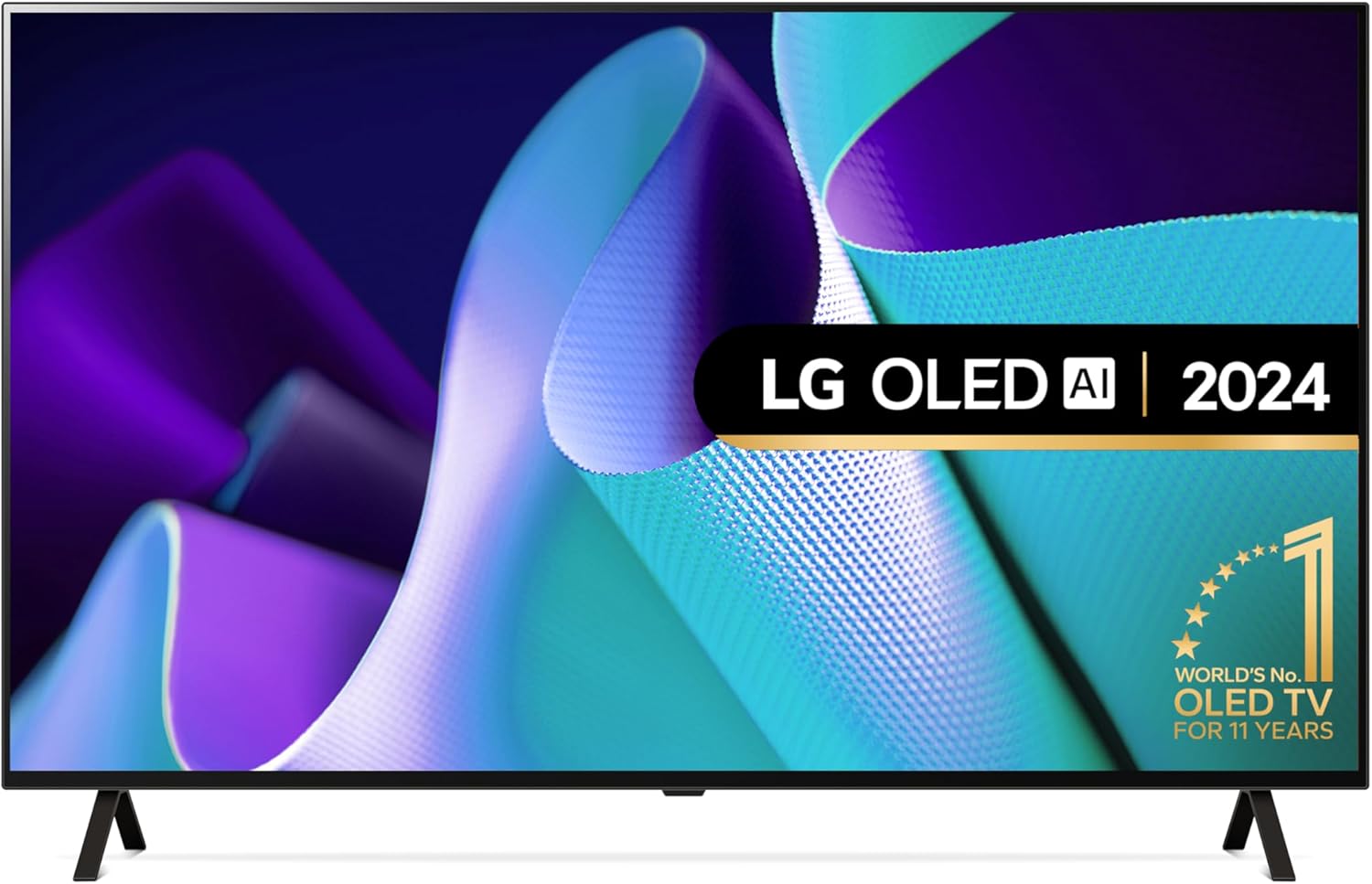 LG OLED55B42LA 55-Inch 4K UHD Smart TV, (α8 AI Processor, Dolby Atmos, Freeview Play and Amazon Alexa, 120Hz), Black [Model 2024]