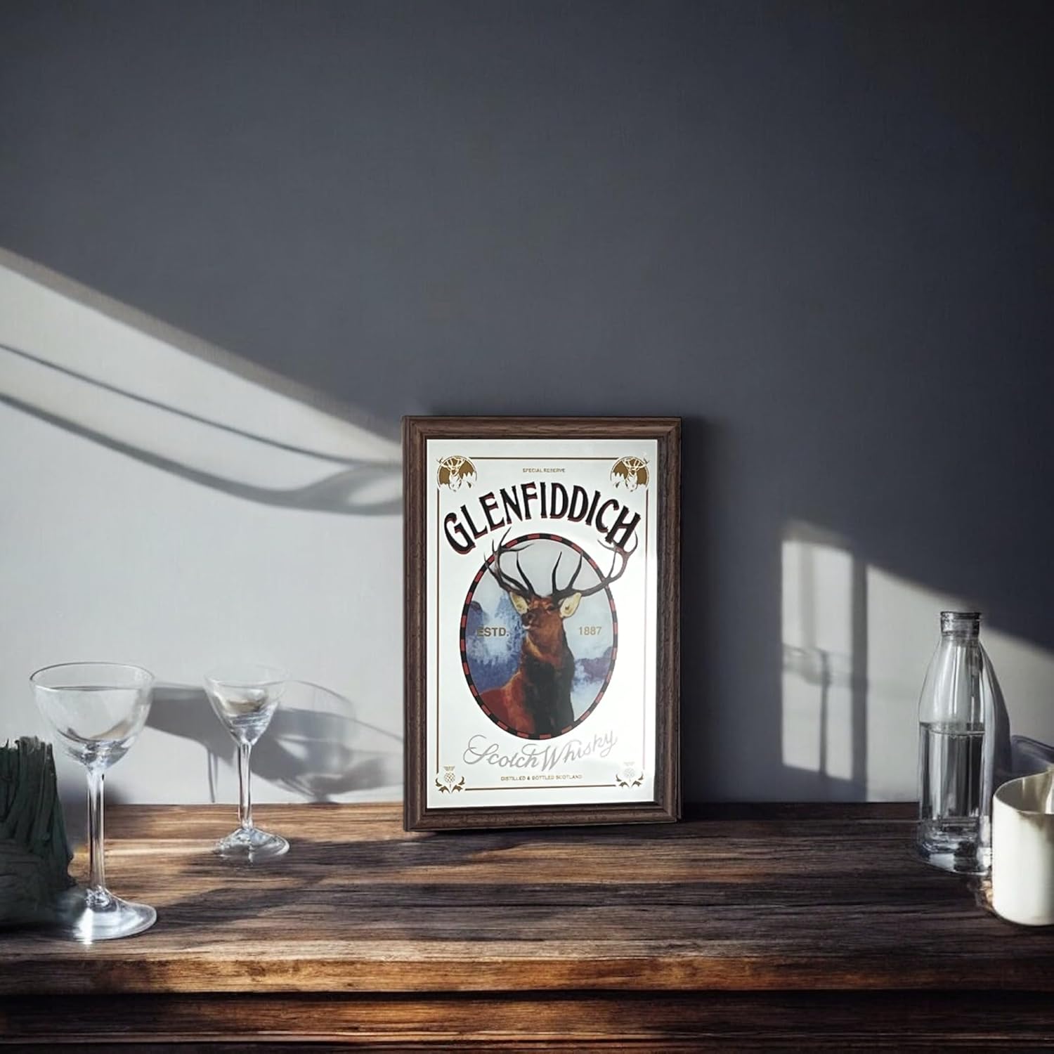 Laurie's Pub and Bar Accessories Glenfiddich Whisky Small Mirror