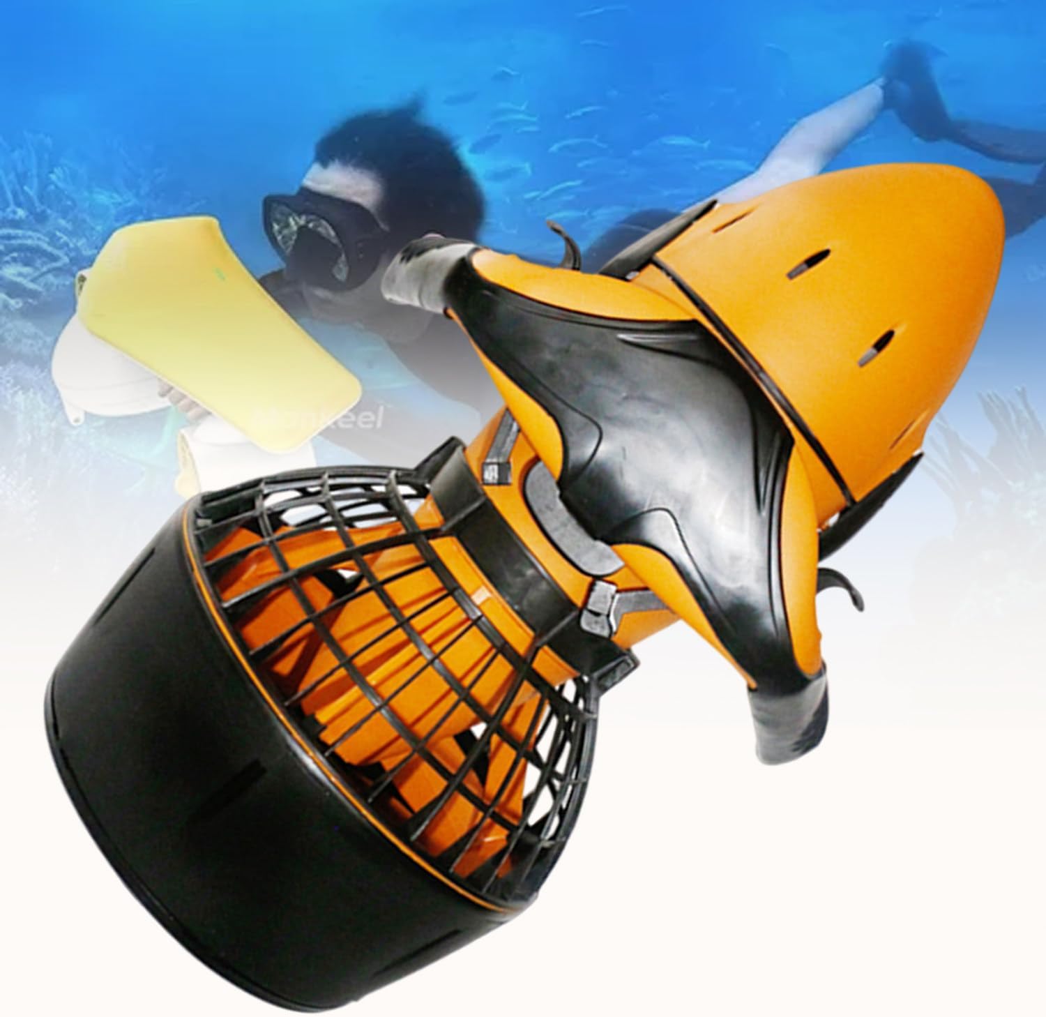 Underwater Thruster Set, Underwater Scooter, Water Scooter for Adults&kids, Ultra -Long Battery Life, Underwater Scooter for Sea&pool, Diving Snorkeling Sea Scooter,Orange