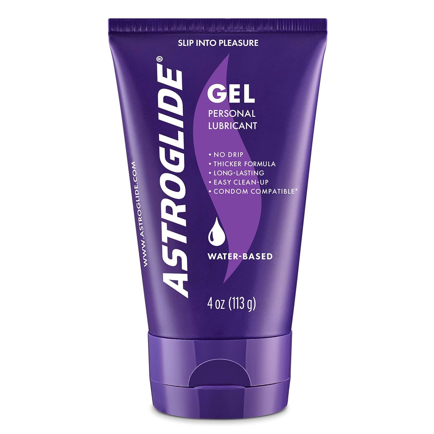 Astroglide Water Gel Based Gentle Lube, Unflavoured, Glycerine Free, 113 g