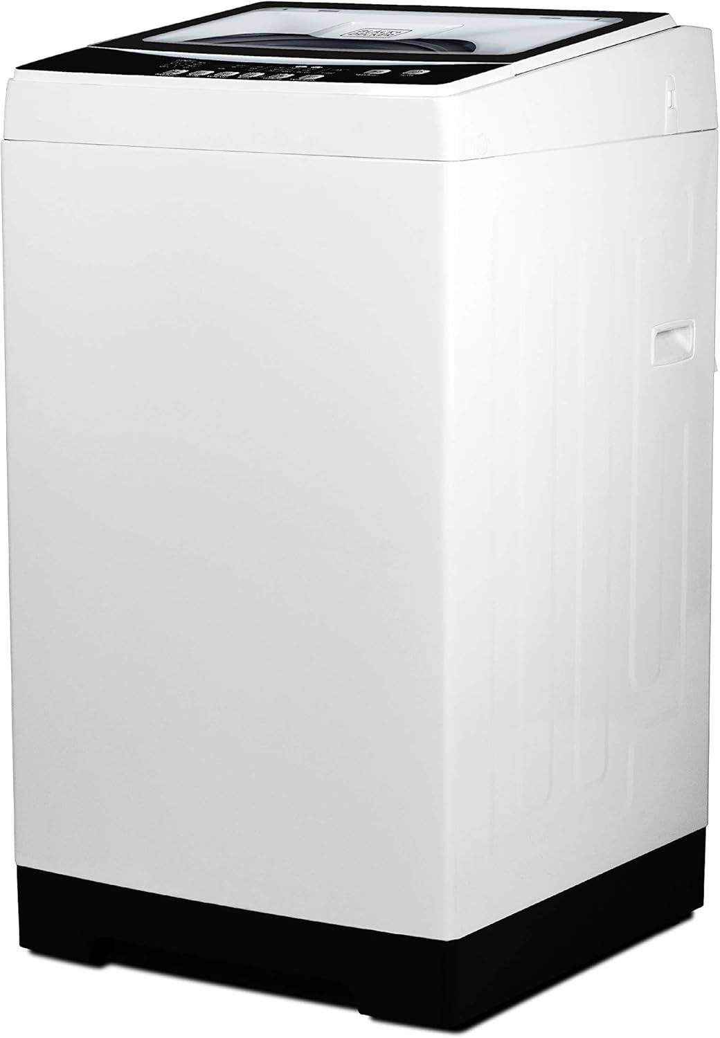 BLACK+DECKER Small Portable Washer, Washing Machine for Household Use, Portable Washer 1.7 cu.Ft with 10 Cycles, Transparent Lid & LED Display