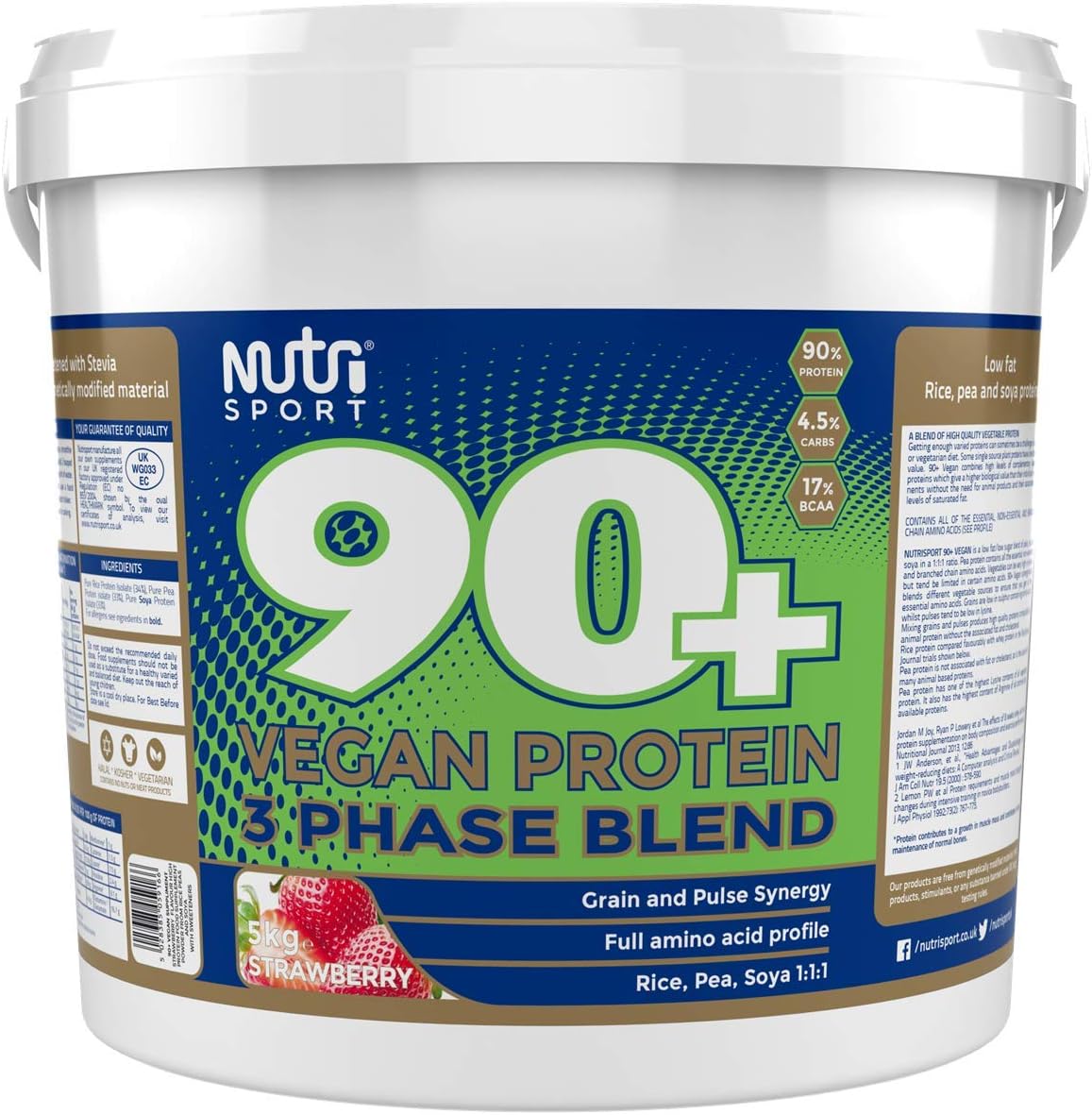 Nutrisport 90+ Vegan Protein 5kg Vanilla