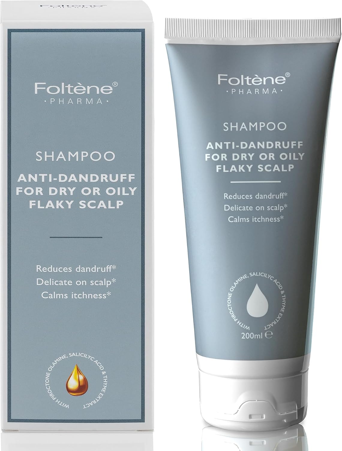 Foltene Shampoo Antidandruff Oily Flaky Scalp 200ml