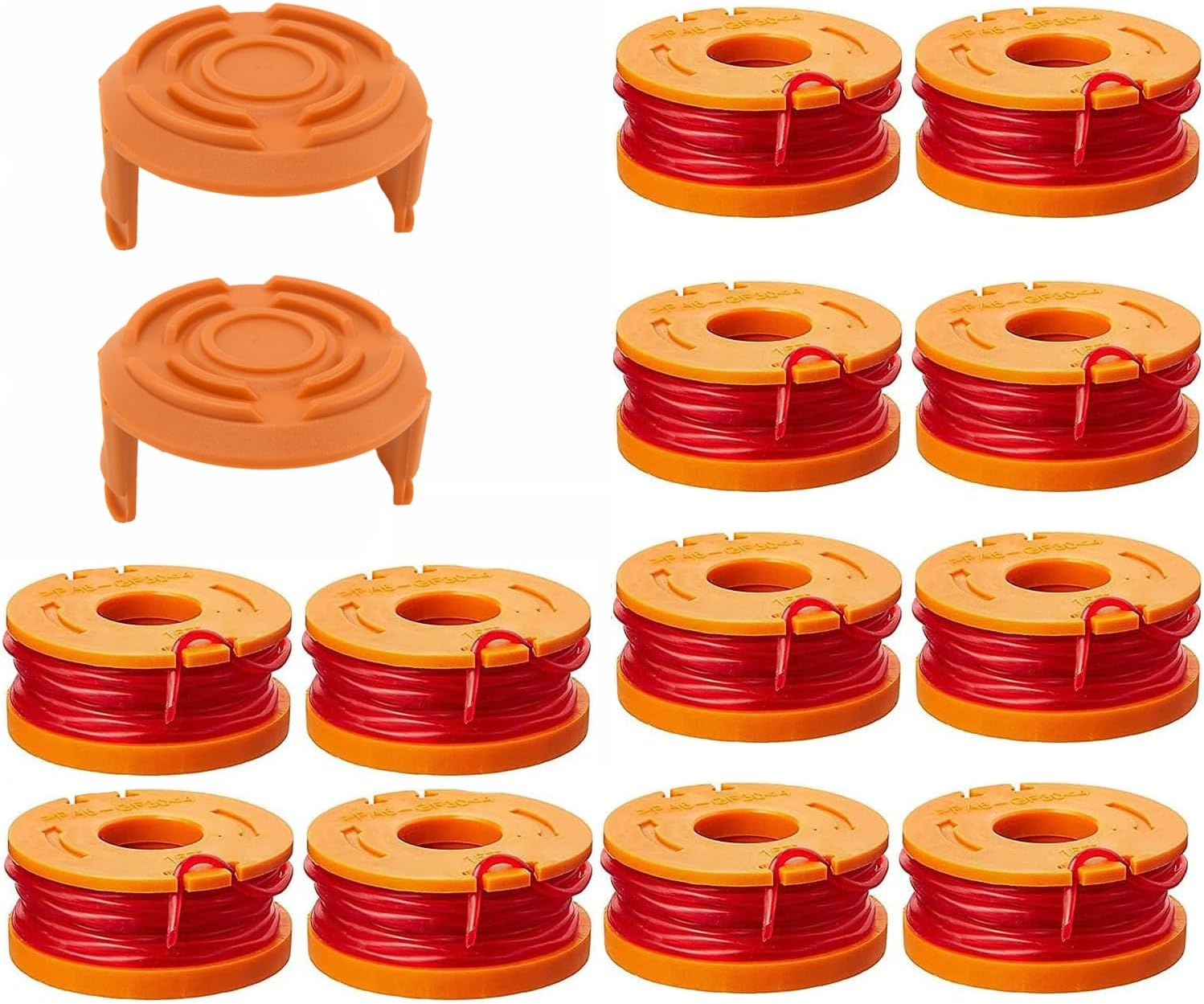 Trimmer Spool Line for Worx,Edger Spool Compatible with Worx trimmer spools Weed Eater String,Trimmer Line Refills 0.065 inch for Electric String Trimmers,Weed Wacker Spool Replacement Parts