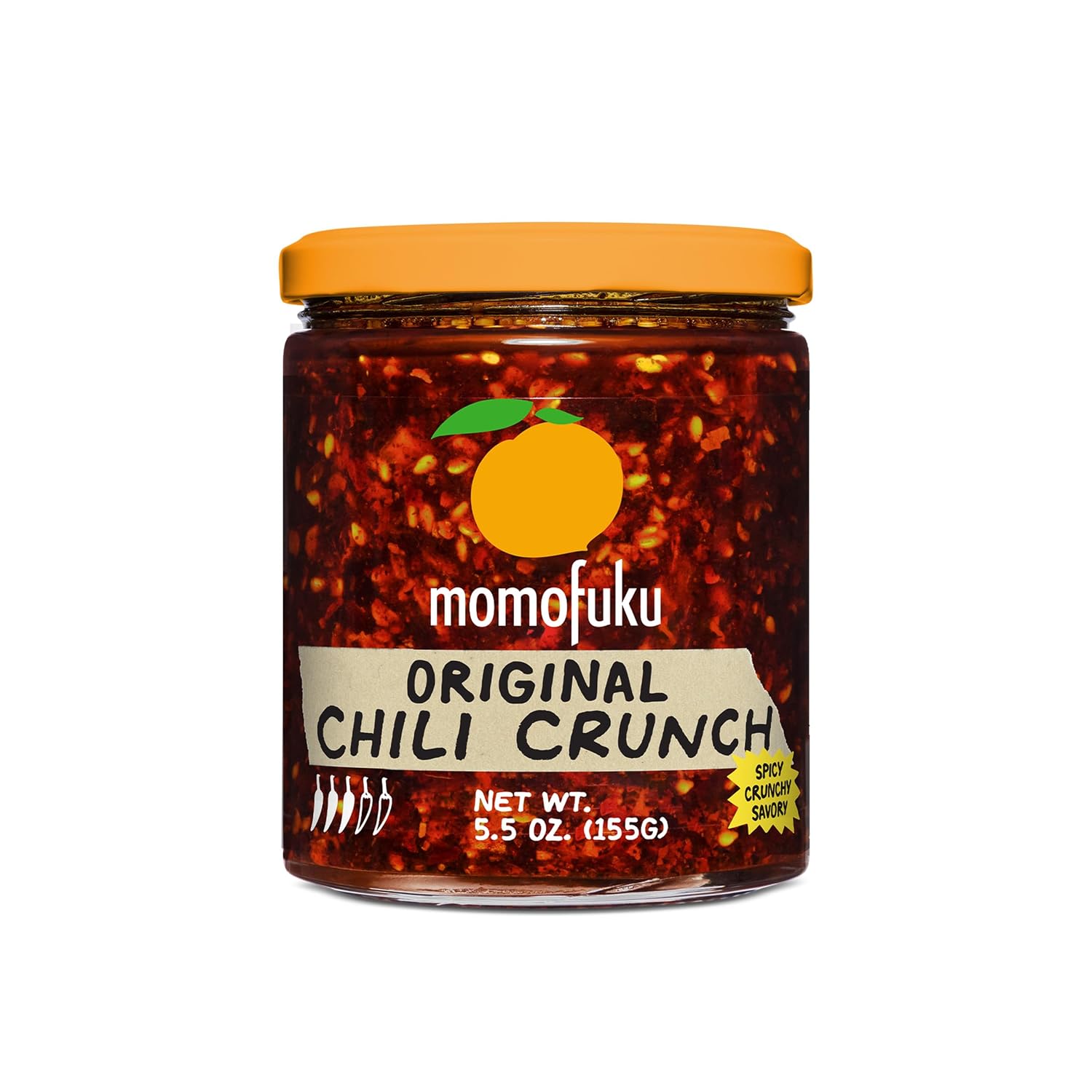 Momofuku Chili Crunch by David Chang, (5.5 Ounces), Chili Oil with Crunchy Garlic and Shallots, Spicy Chili Crisp
