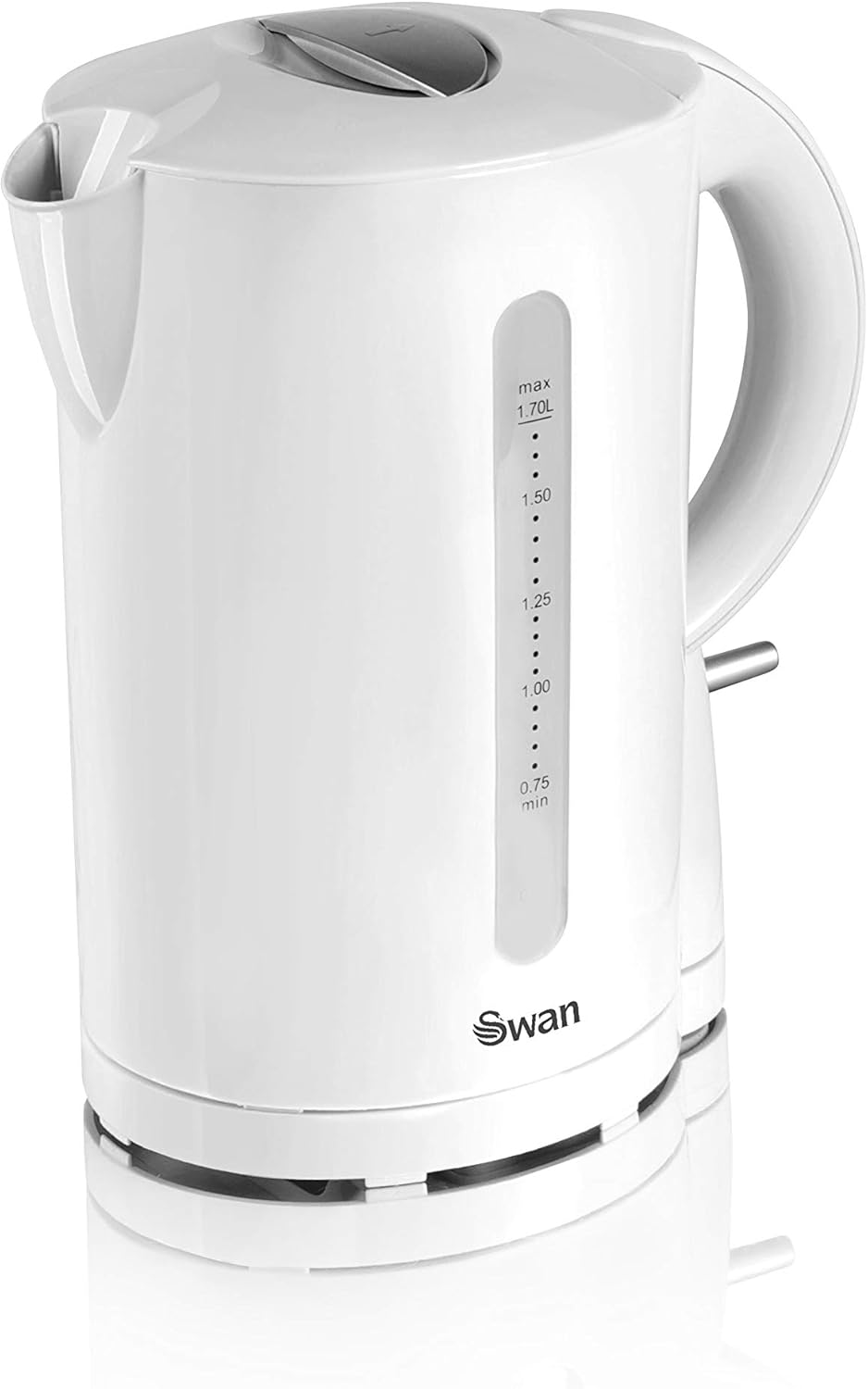 Swan SK18121N Jug Kettle with Rapid Boil, Detachable Filter, 1.7L, 2200W, White