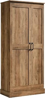Sauder Miscellaneous Storage 2-Door Swing Out Storage Cabinet/Pantry Cabinet, Rural Pine Finish