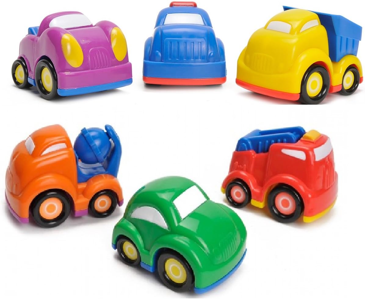 UMKYTOYS 6 Push And Go Car Toys For Toddlers Cars for 3 year old Kids Boys and Girls