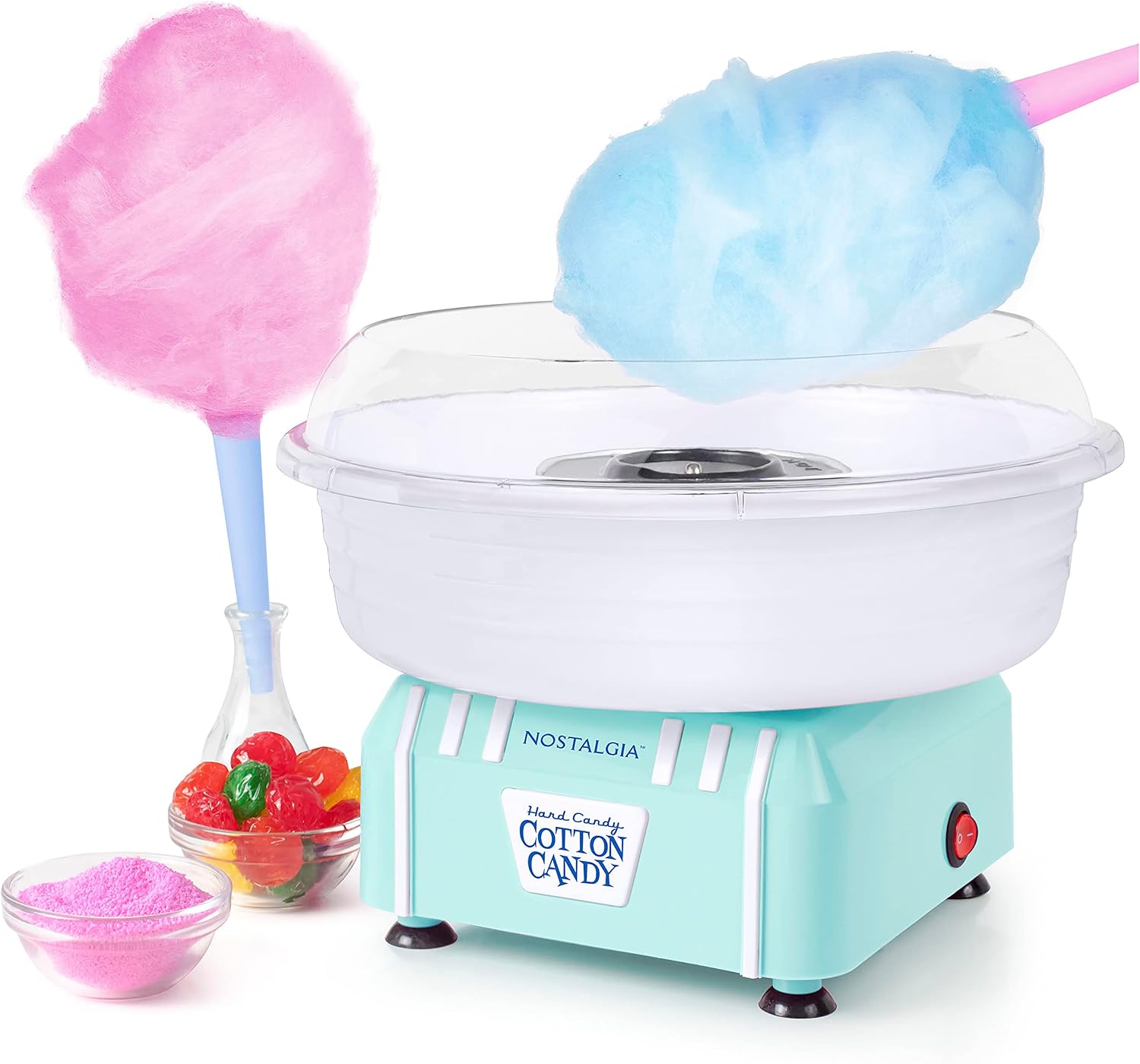 Nostalgia PCM205AQ Cotton Candy Maker, Aqua