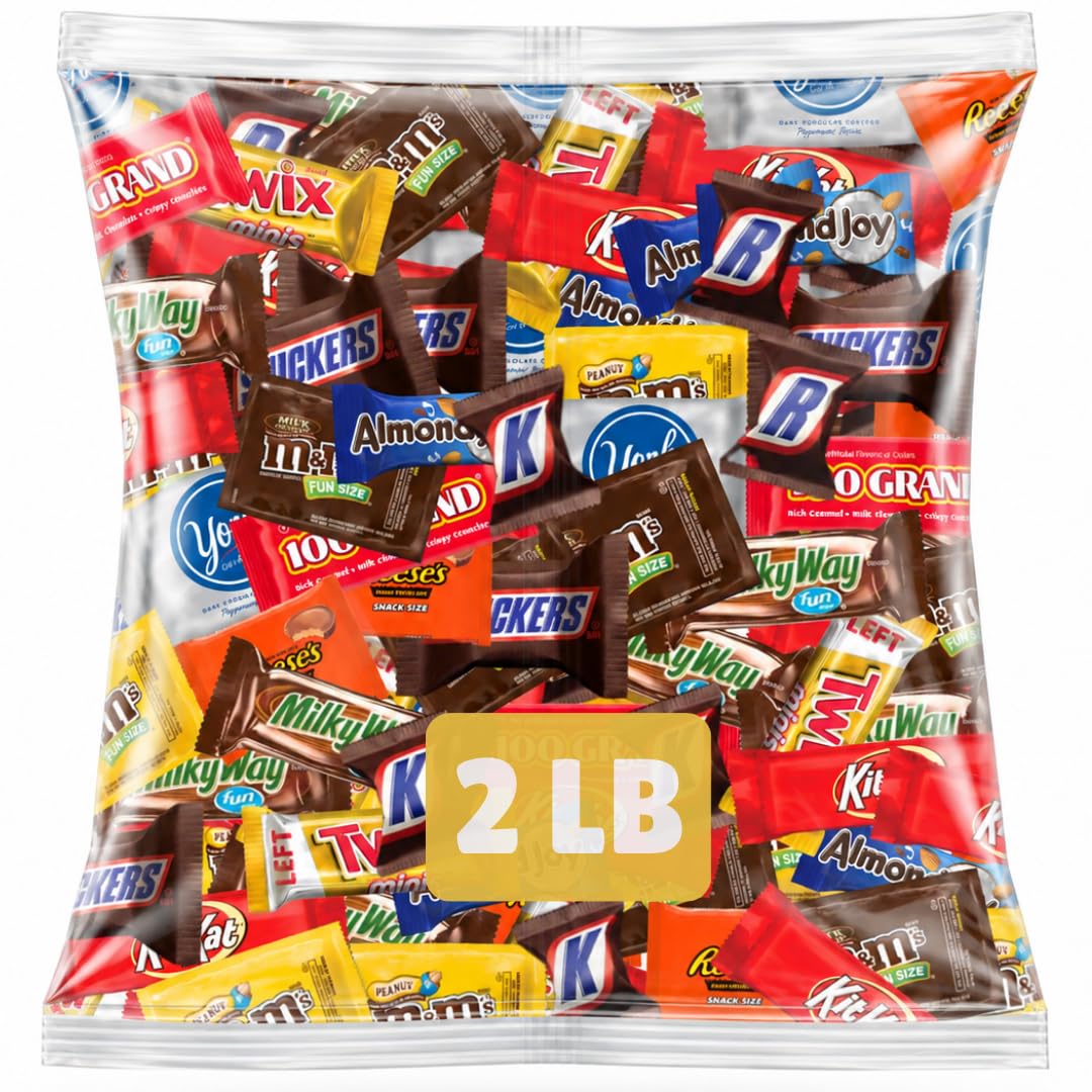 Assorted Chocolate Variety Pack - Individually Wrapped Party Chocolate Assortment (2 LB)
