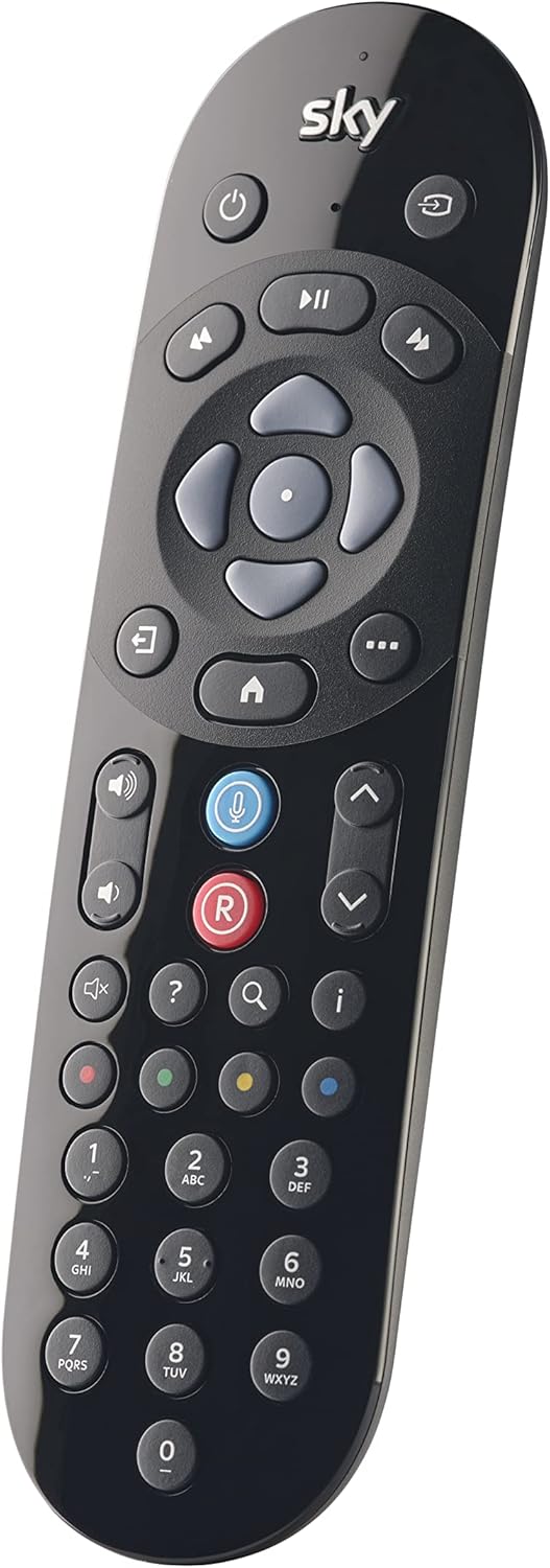 Sky Original Q Voice Remote Control – Duracell Batteries Included – Compatible with Q – Voice Search Function - Official Branded Retail Packaging - SKY135