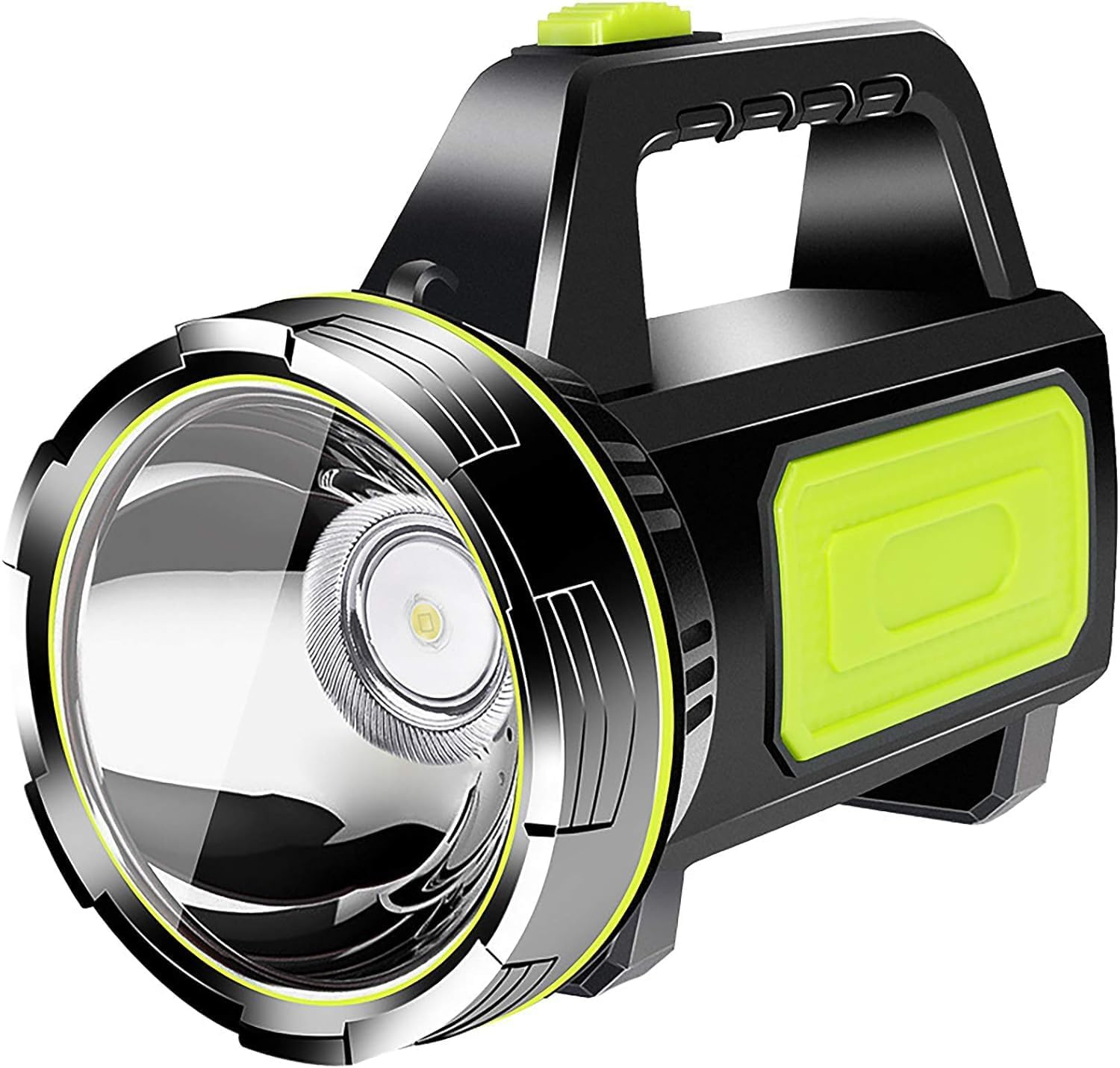 CAMPSLE Hand Torch & Side Lantern Super Bright LED Rechargeable Torch Hand Flashlight 1200mAh Compact Waterproof (IPX5) Ideal for Camping, Fishing and All Outdoor Activities & Emergency Use.