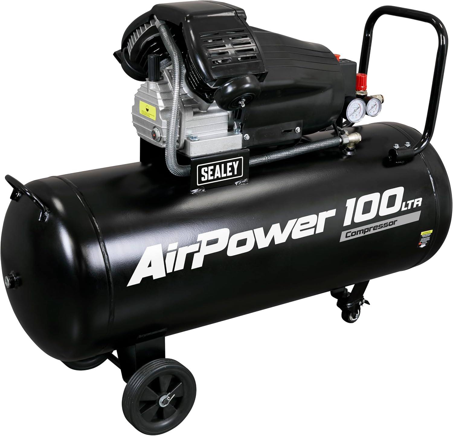 Sealey V-Twin Direct Drive Air Compressor, 100L, 3hp, 13.7cfm, 116psi, 2.2kW - SAC10030VA