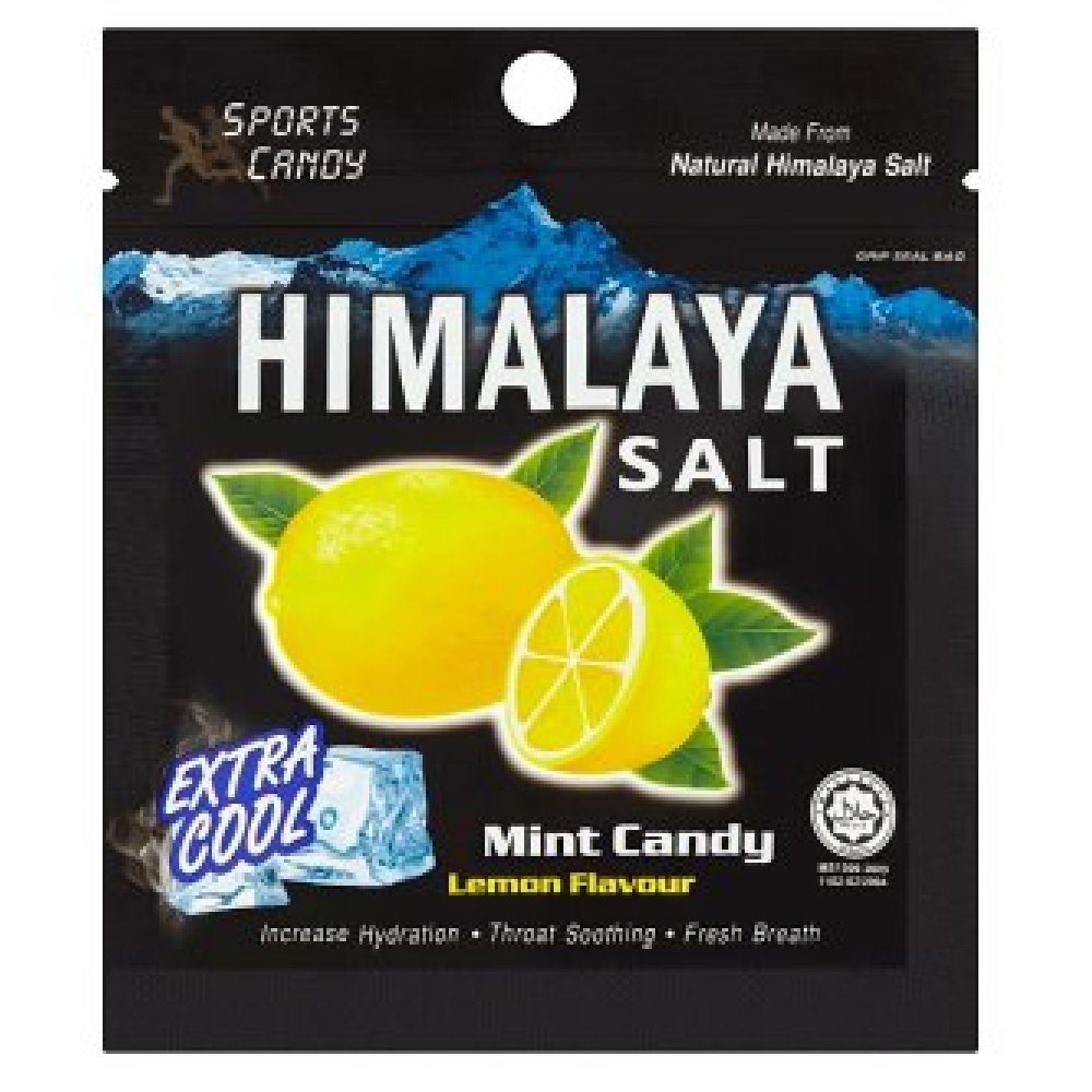 Salt And Lemon Candy - Made from Natural Himalaya Salt - Halal Candy Lemon Flavor (Pack of 12)
