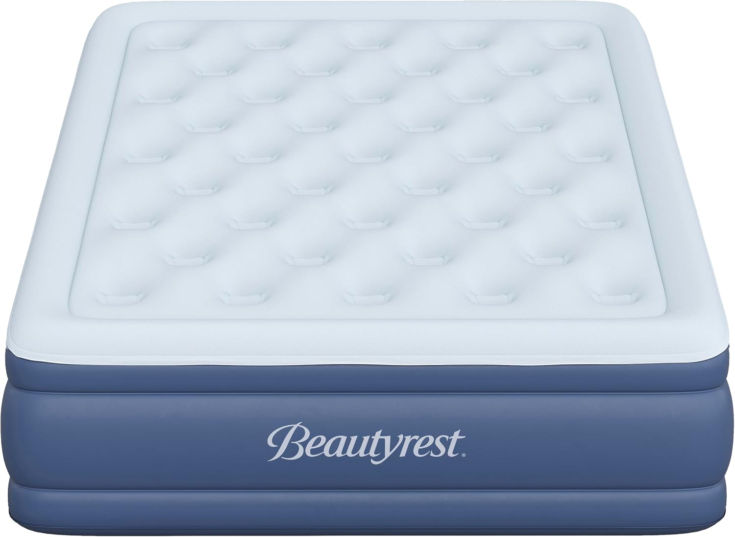 Beautyrest Supreme Air, Full Size Air Mattress with Built-in Pump, Raised Inflatable Bed for Adults, Puncture-Resistant Vinyl, Auto Shut-Off, 650lb Support, Guest Bed, Camping Airbed, 3-Year Warranty