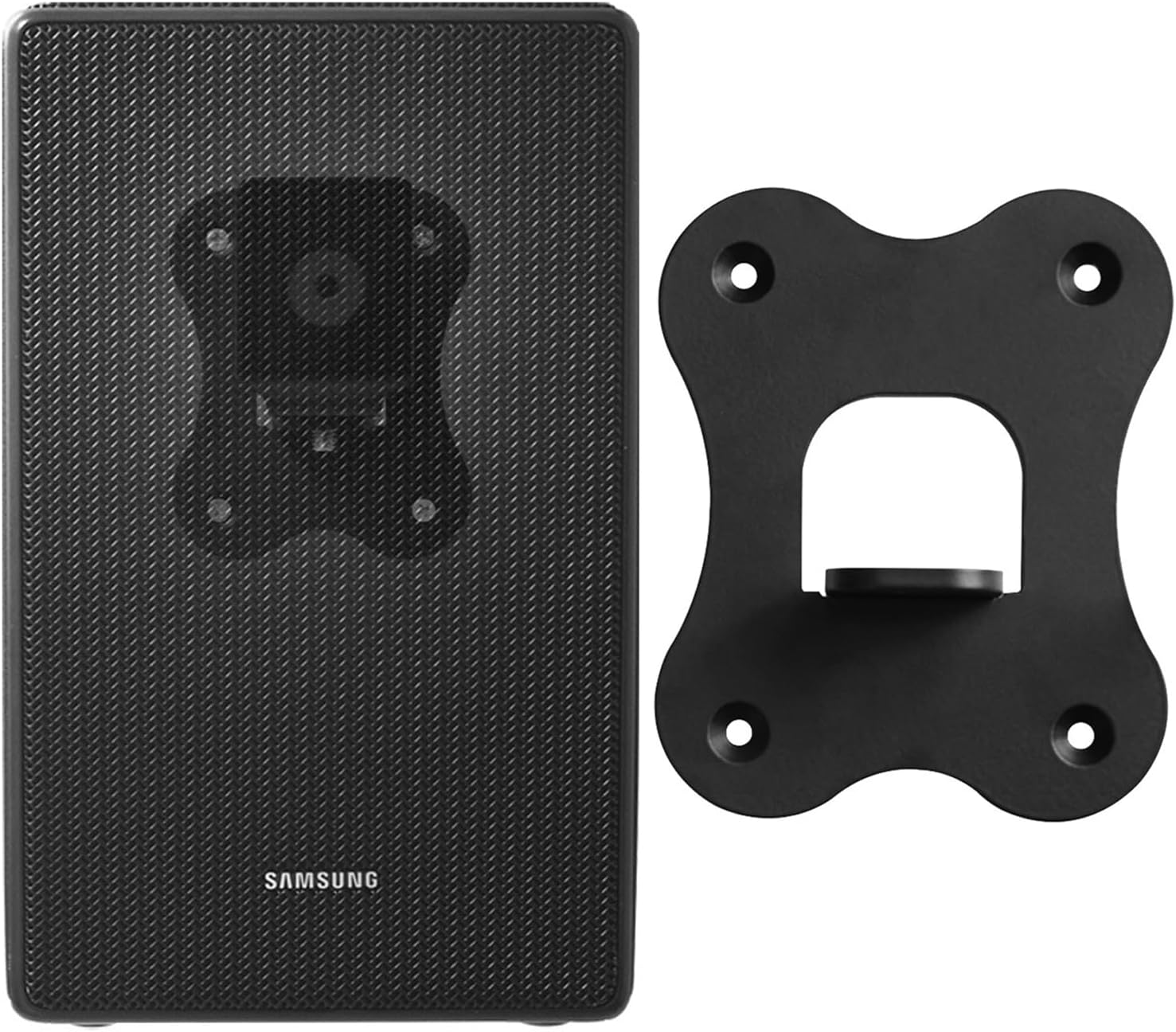 Compatible with Samsung/SWA-9500S/XZ Speaker Holder Wall Mount SWA-9500S/XZ Speaker Stand Bracket Accessories Rack, Bracket for Home Speaker Systems (Black) 1 Piece