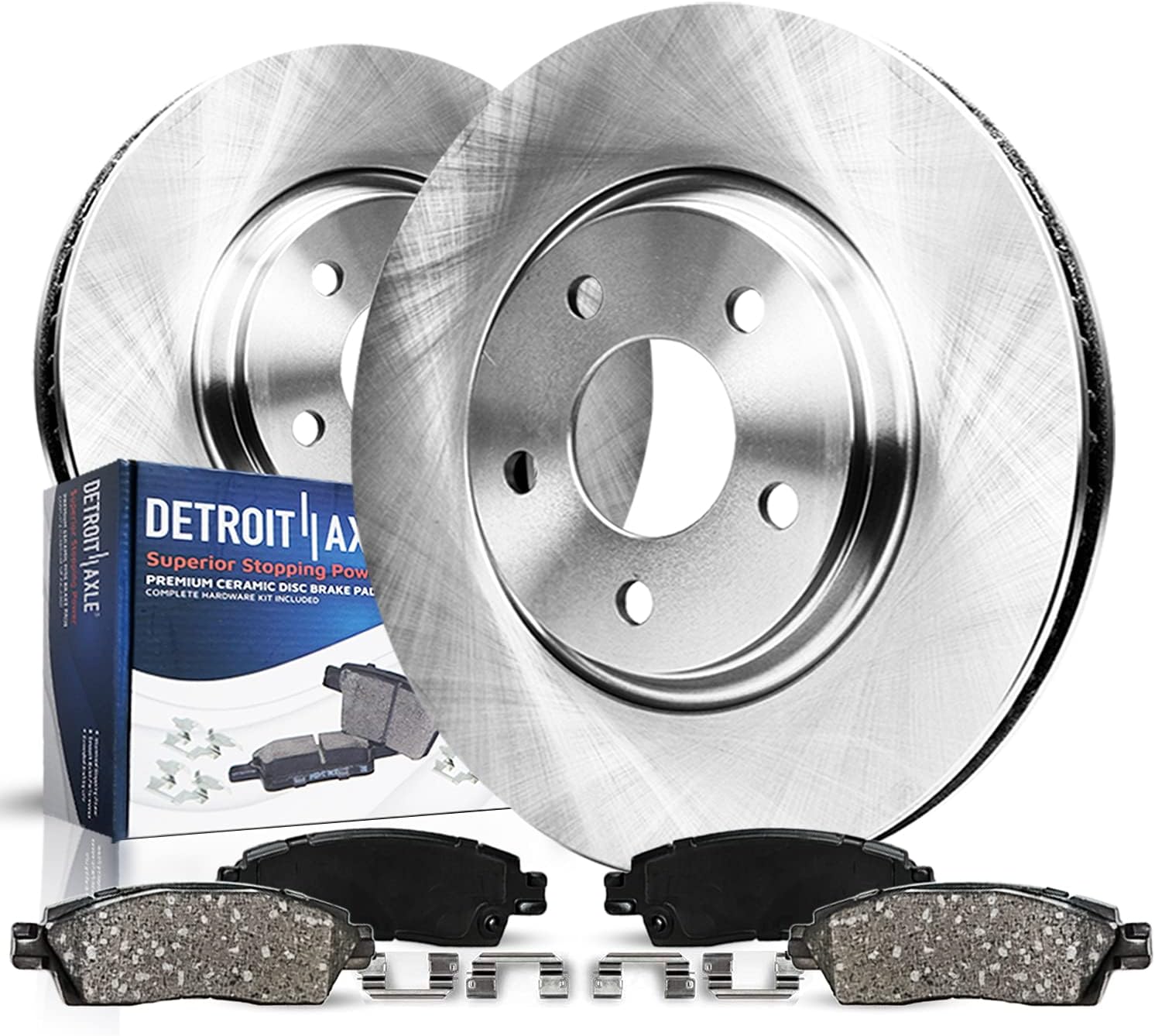 Detroit Axle - Front Brake Kit for 2013-2023 Nissan Altima 11.65" inch Disc Brake Rotors Ceramic Brakes Pads with Hardware 2014 2015 2016 2017 2018 2019 2020 2021 2022 Replacement