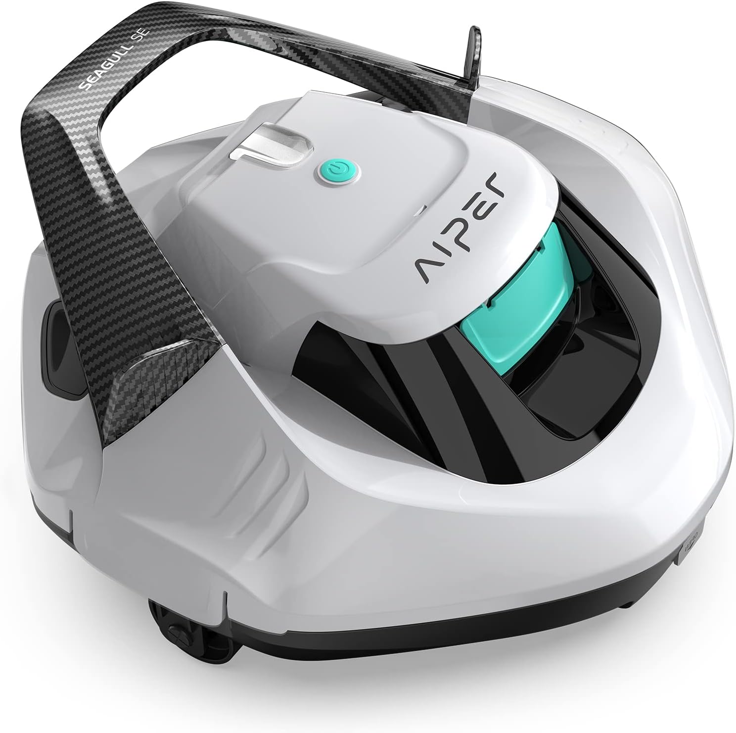 (2023 New) AIPER Seagull SE Cordless Robotic Pool Cleaner, Pool Vacuum Lasts 90 Mins, LED Indicator, Self-Parking, Ideal for Above/In-Ground Flat Pools up to 40 Feet - White