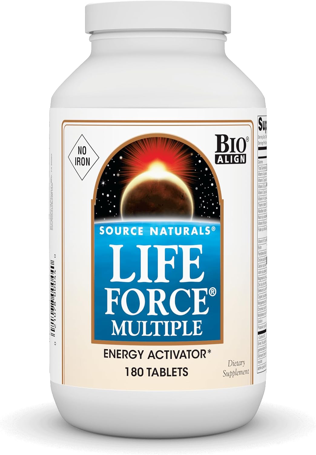 Source Naturals Life Force Multiple, No Iron, Enegry Activator* - 180 Tablets