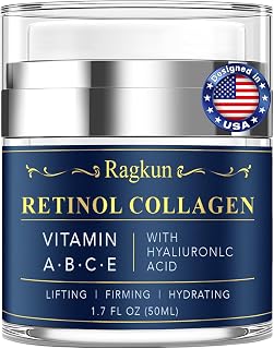 Face Moisturizer Retinol Cream - Neck Collagen Cream for Tightening and Firming - Anti Aging Day & Night Facial Moisturizer for Women & Men, Tighten and Lift Wrinkle Cream - 1.7 Fl Oz