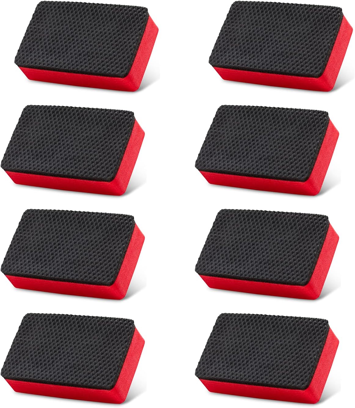 8PCS Clay Bar Sponge, Fine Grade Auto Detailing,Magic Car Pad Block Cleaning, Wax Polish Pad Tool, Kitchen Cleaning Sponge Home Cleaner, Reusable and Washable