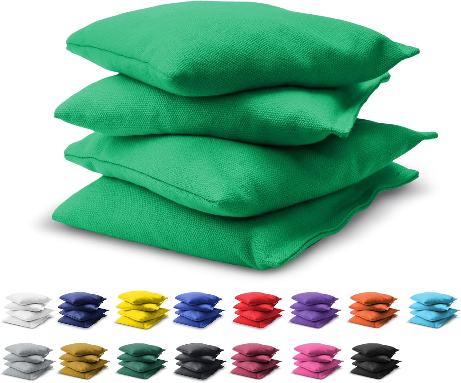 GoSports Cornhole Bean Bags Set of 4-16 Colors Available - Regulation All Weather, Mix and Match