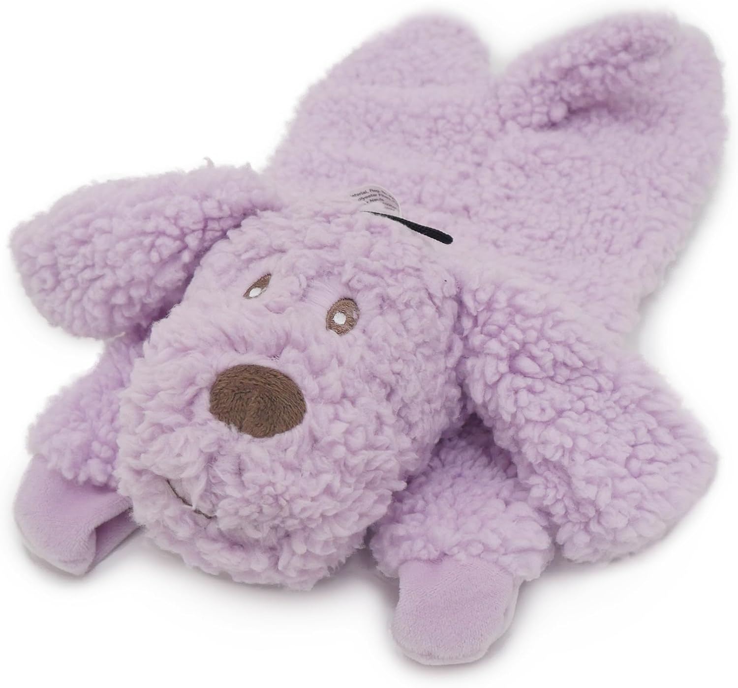 AROMADOG Calm Fleece Laying Dog Toy 33cm – Scented Calming Plush with Therapeutic Essential Oils, Soft Soothing Toy with Squeaker, Stress and Anxiety Relief for Dogs