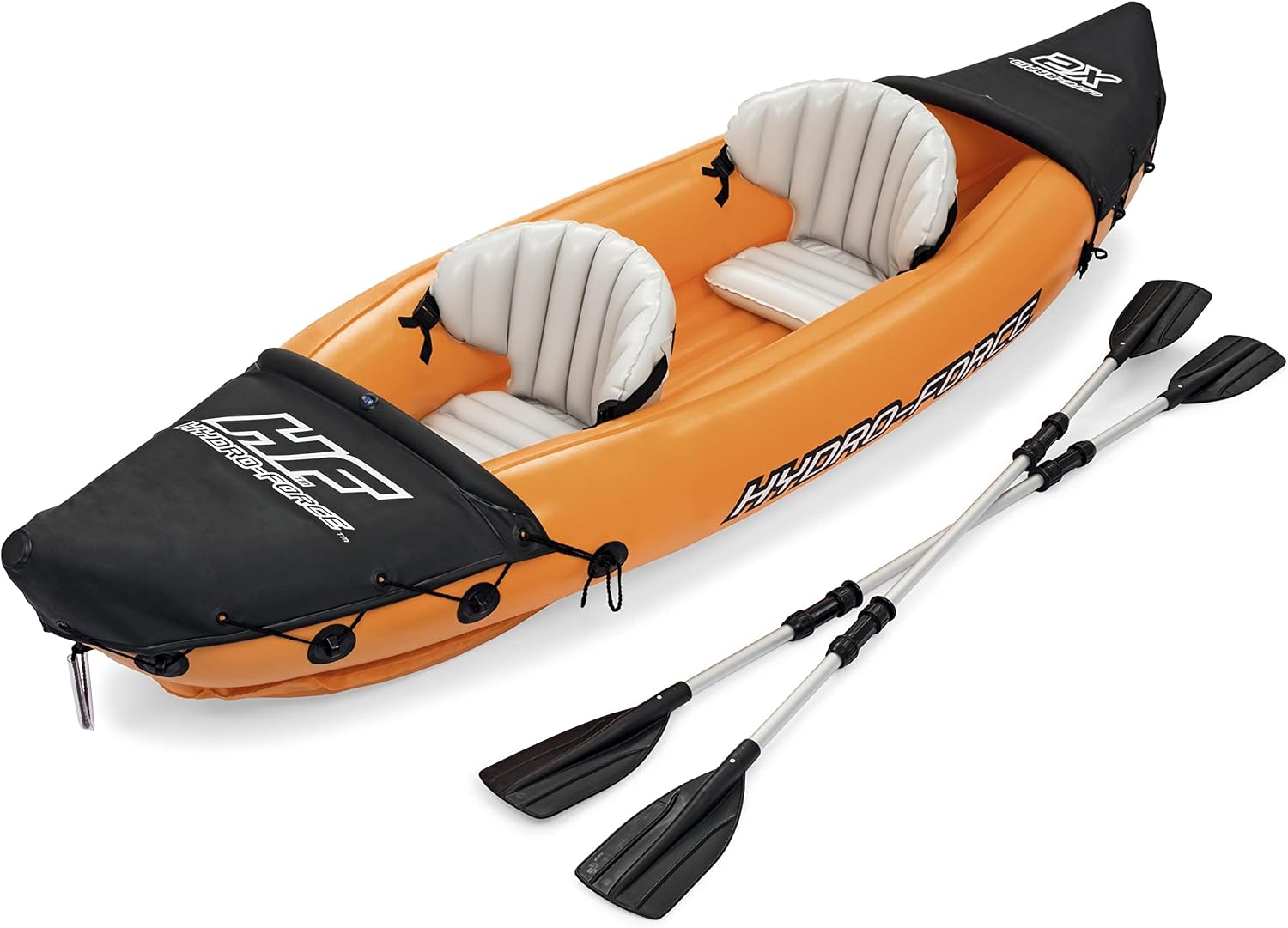 Bestway Hydro Force Lite-Rapid Kayak, 2-Person Inflatable Kayak, Includes Pump, Oars and Detachable Seat