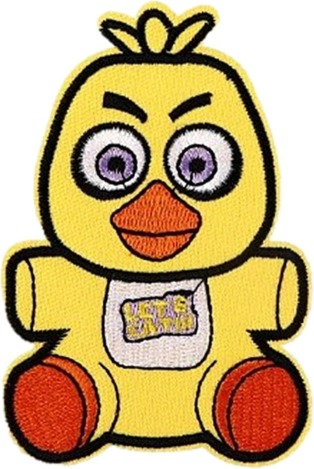 Five Nights Horror at Freddy's Chica Character 3.97 Inches Tall Embroidered Patch