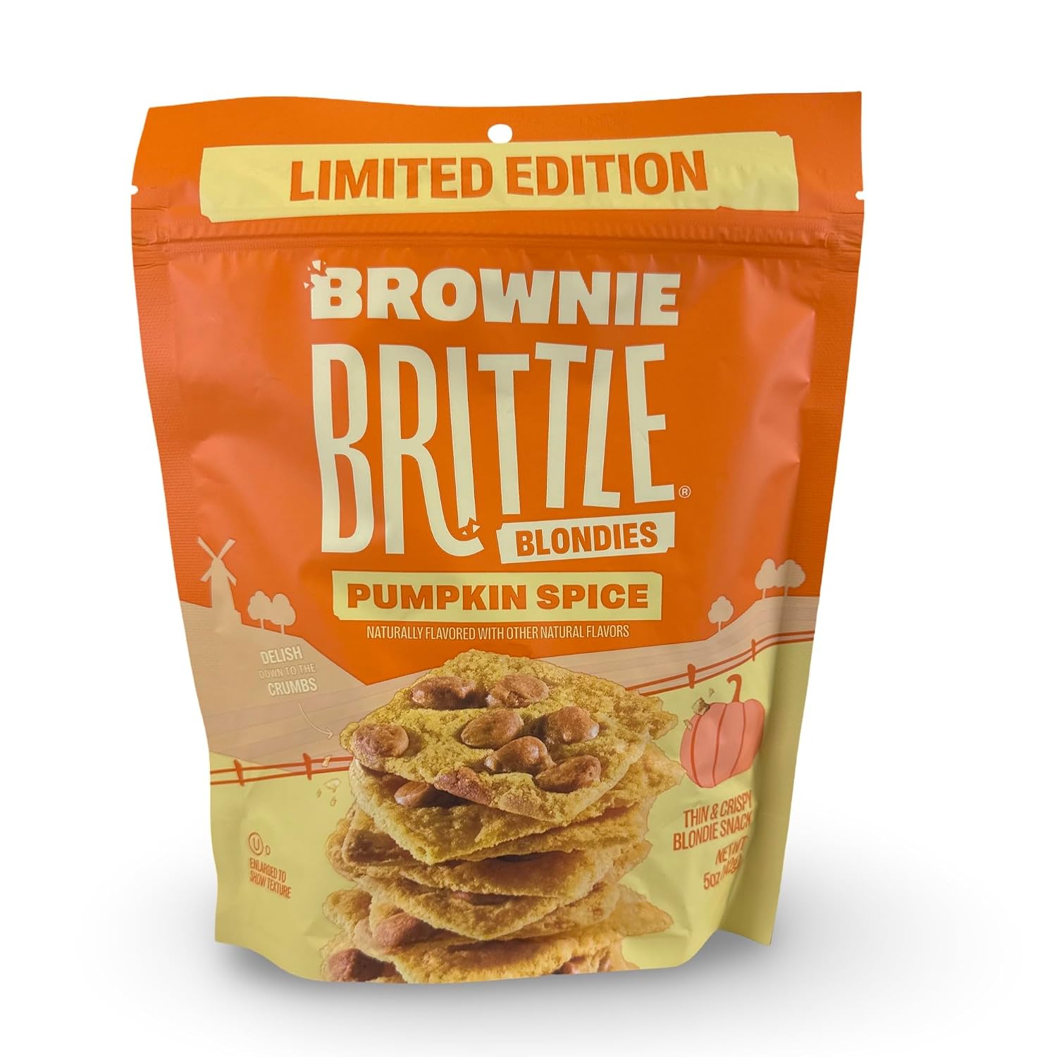 Brownie Brittle Pumpkin Spice Brownie Brittle, 5 Ounce, 6 Per Case