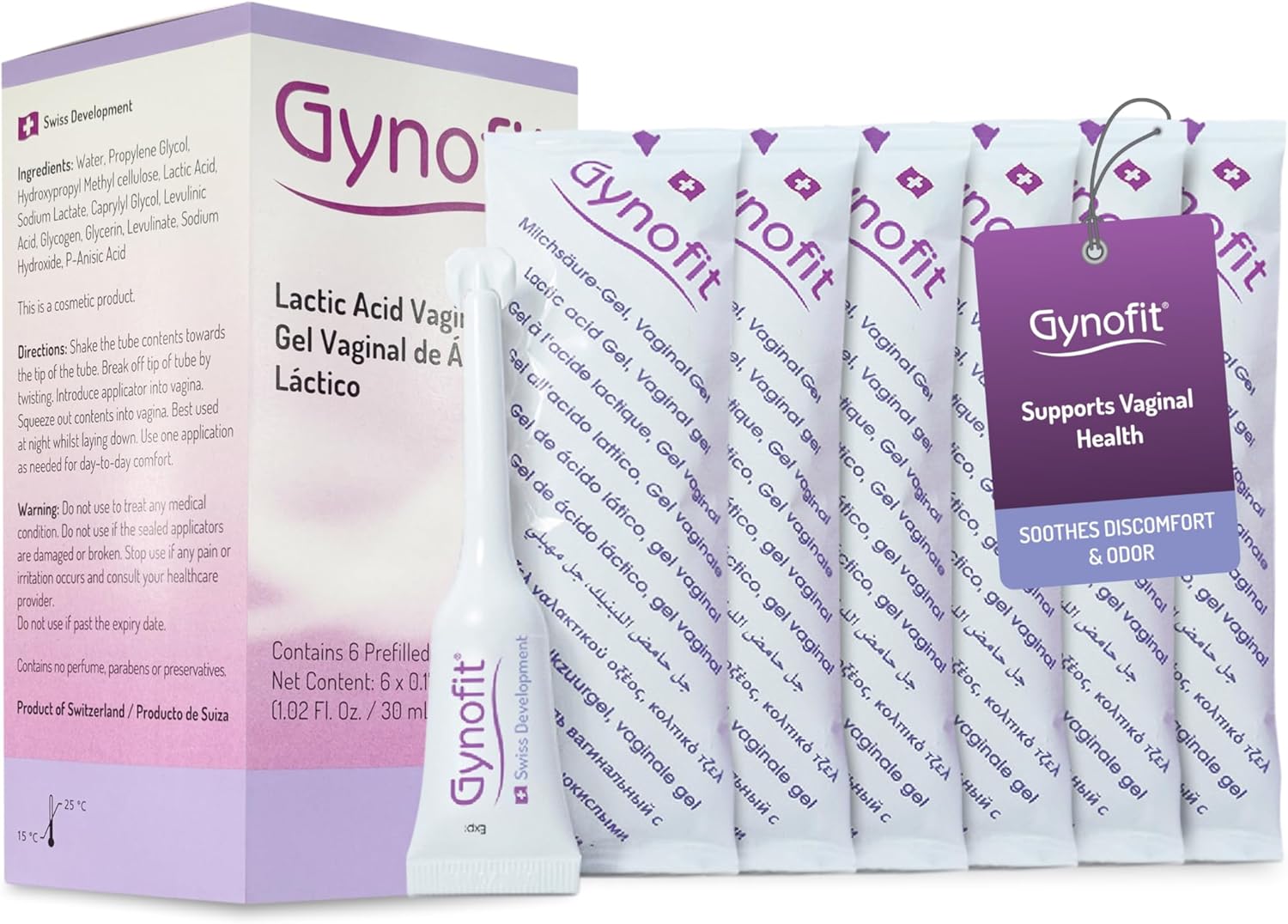 Gynofit Vaginal Gel with Lactic Acid 6 Individual Doses